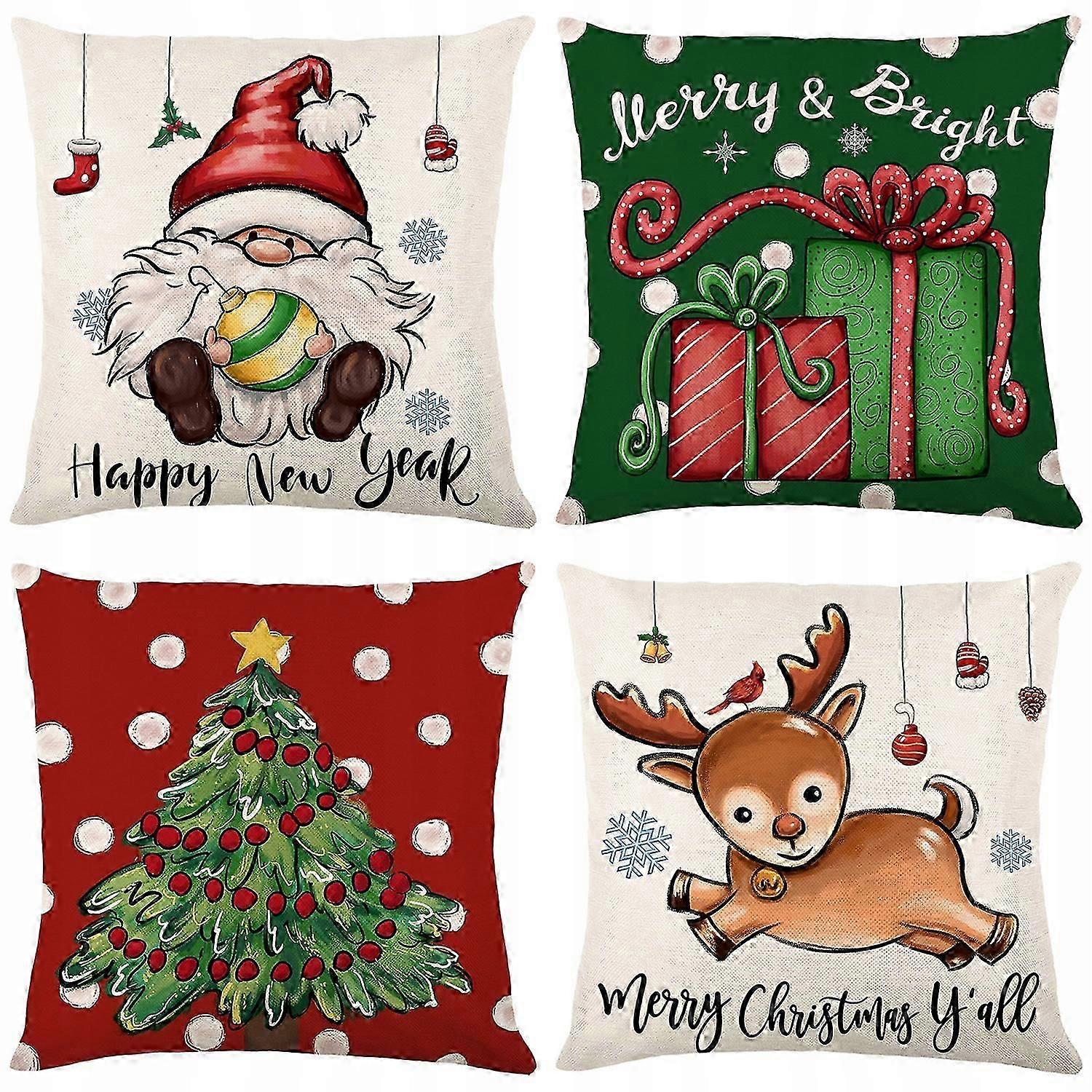Christmas Pillowcase Red Christmas Tree Pillowcase