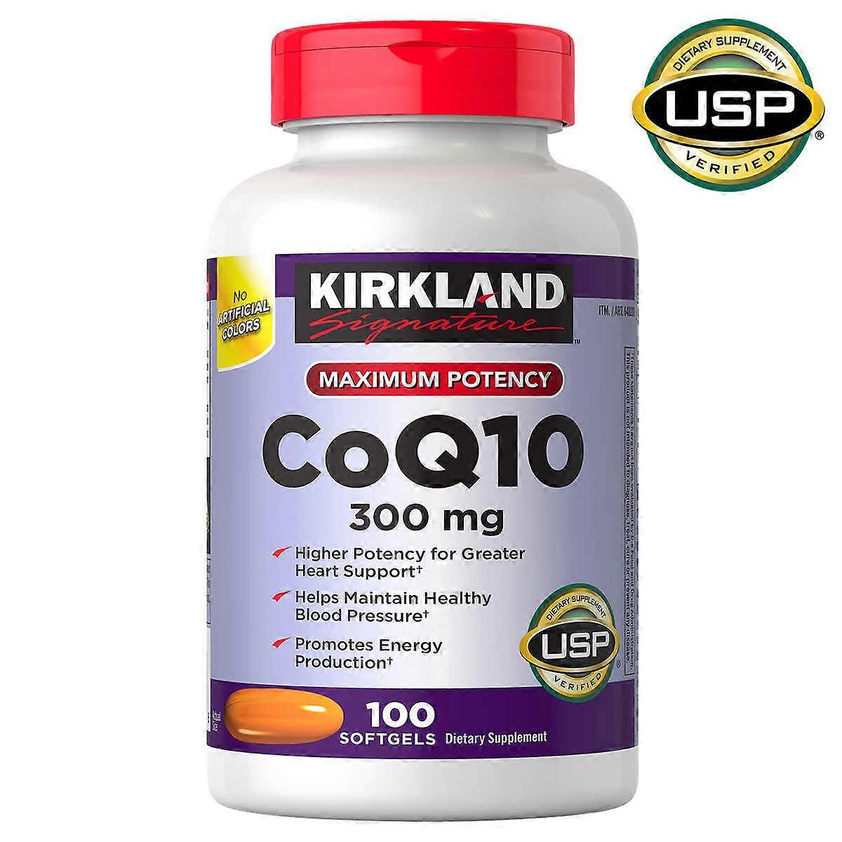 Kirkland Signature Coq10 Softgels, 100 Ea