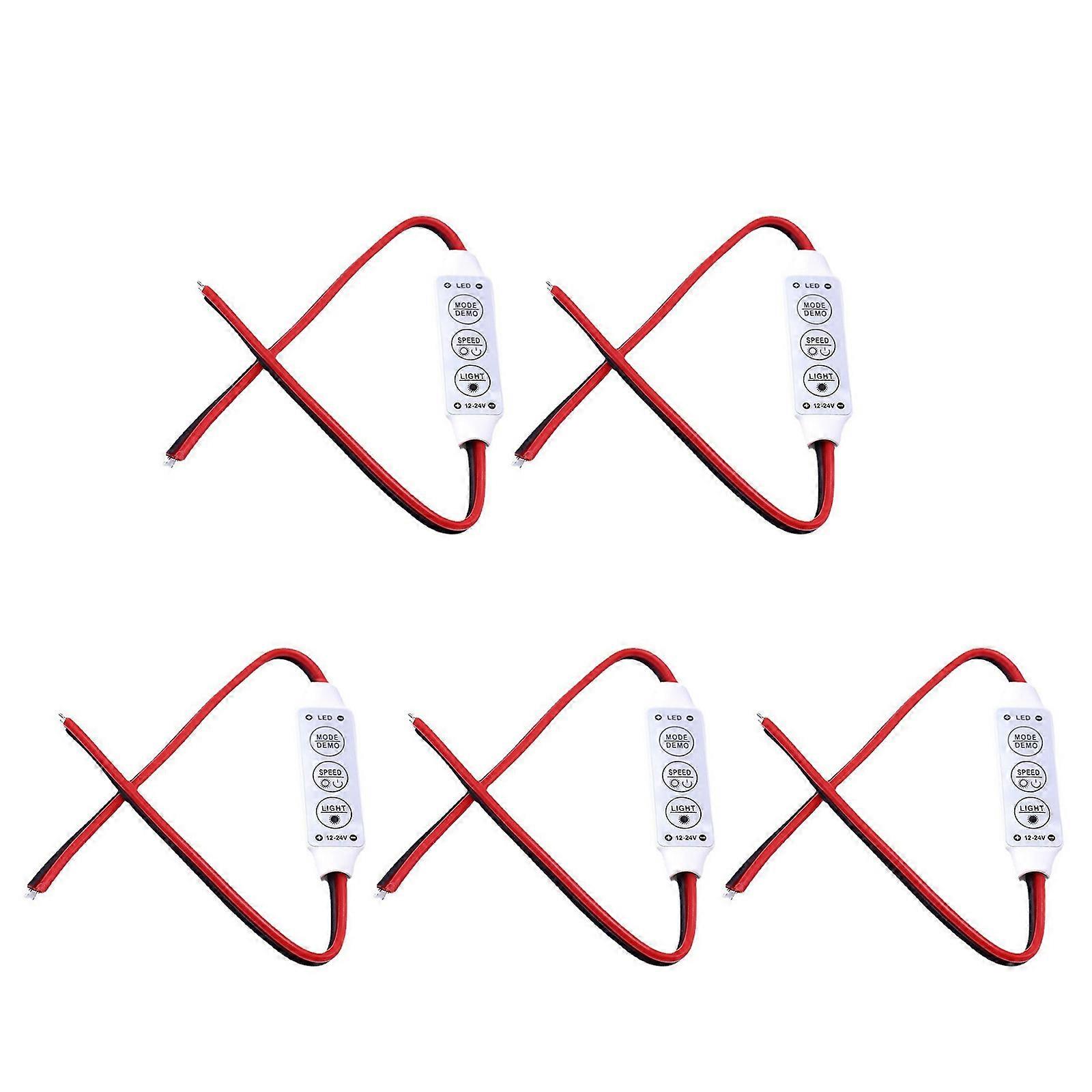 Professional Grade Dimmer 3 Button Control 8 Brightness Settings Protections Compatible With Various LED Light Configurations Multicolor