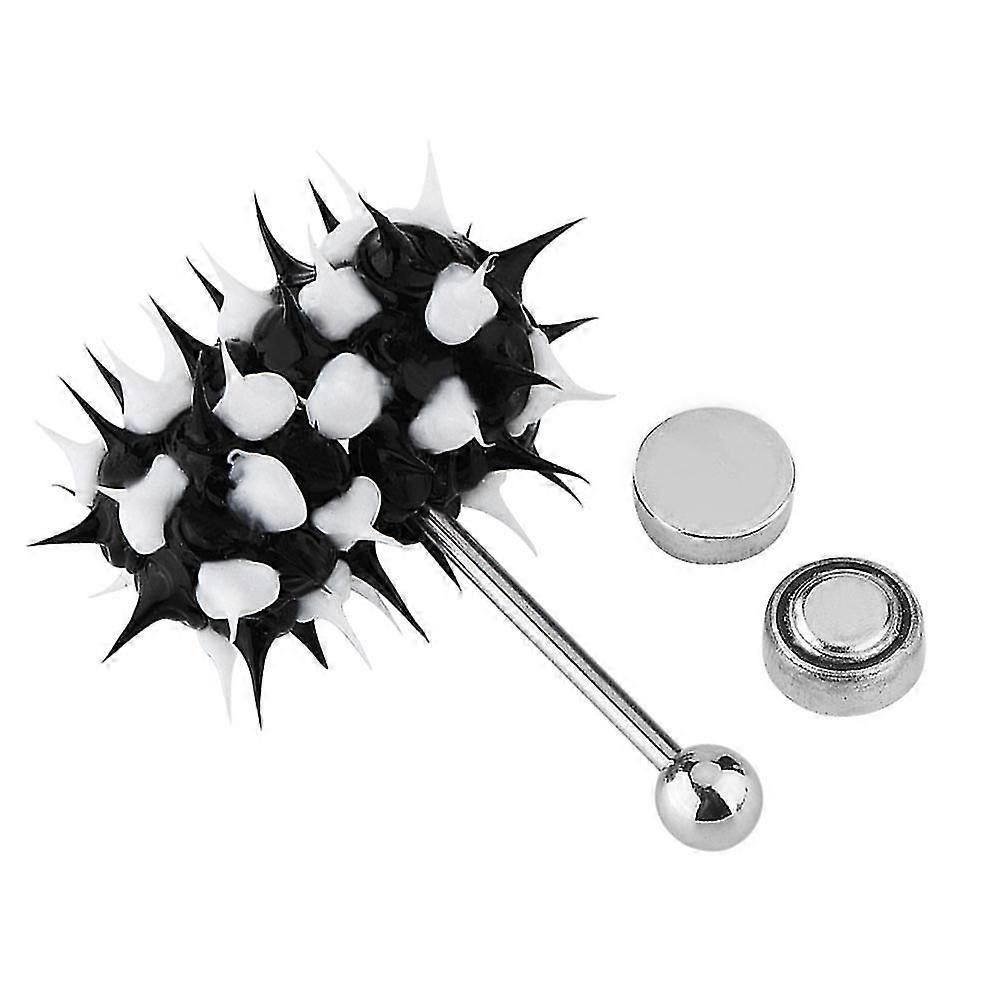 Vibrating Tongue Ring Stud Barbell Stainless Steel