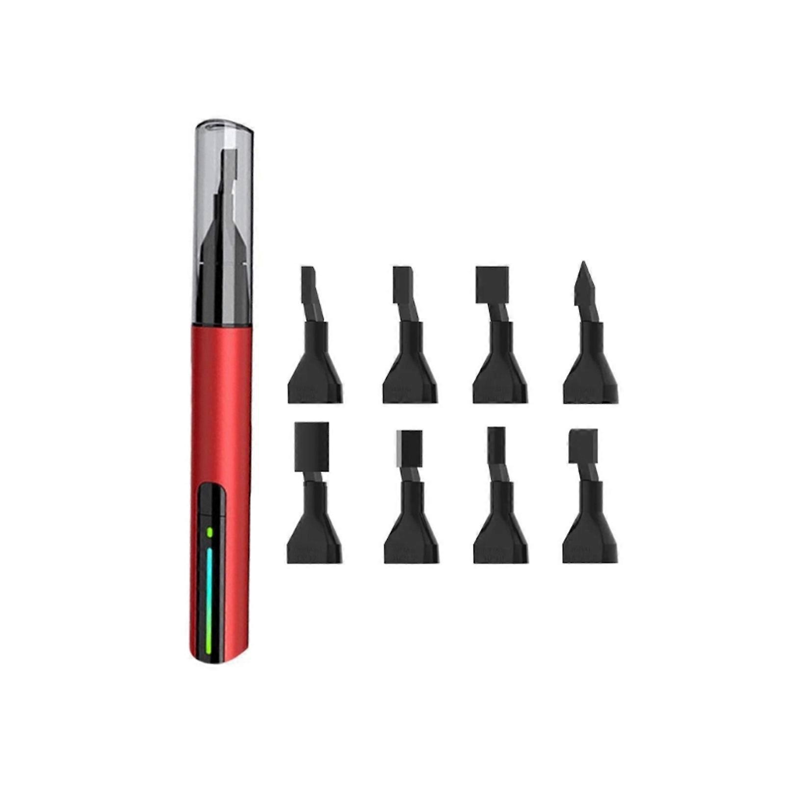 Miniature Model Heart Trimming Pen Transportable Rechargeable Craft Tool Ergonomic Handle For Detailed Smoothing Projects Multicolor