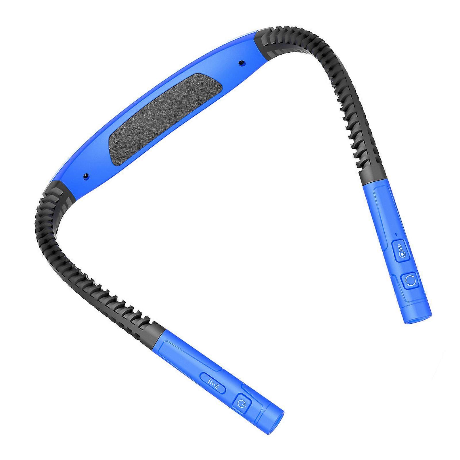 1000mAh Rechargeable Hand Less LED Lamp Light 5 Level Brightness Control Narrow Beam Angle For Technicians Night Runners  Royal Blue