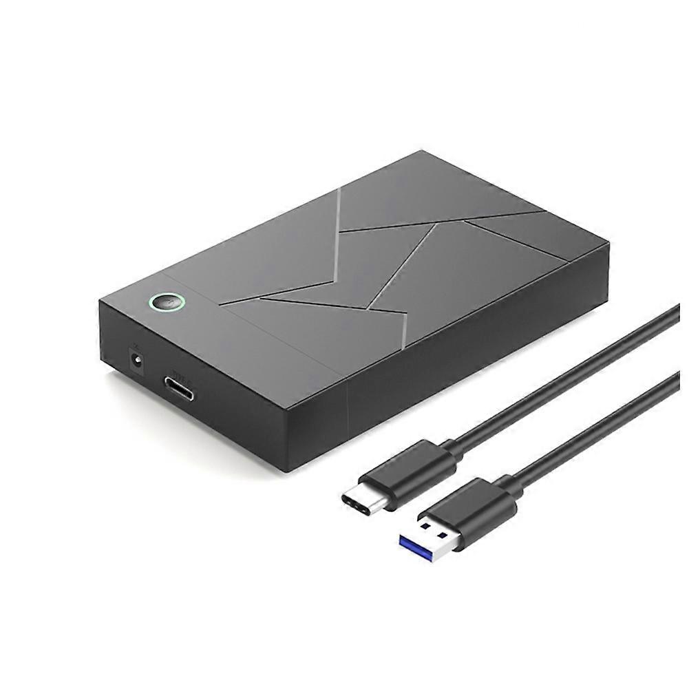 3.5 Inch HDD Case SATA to USB 3.1 Type C Adapter External Hard Drive Enclosure for 2.5" 3.5" SSD Disk HDD Case US PLUG