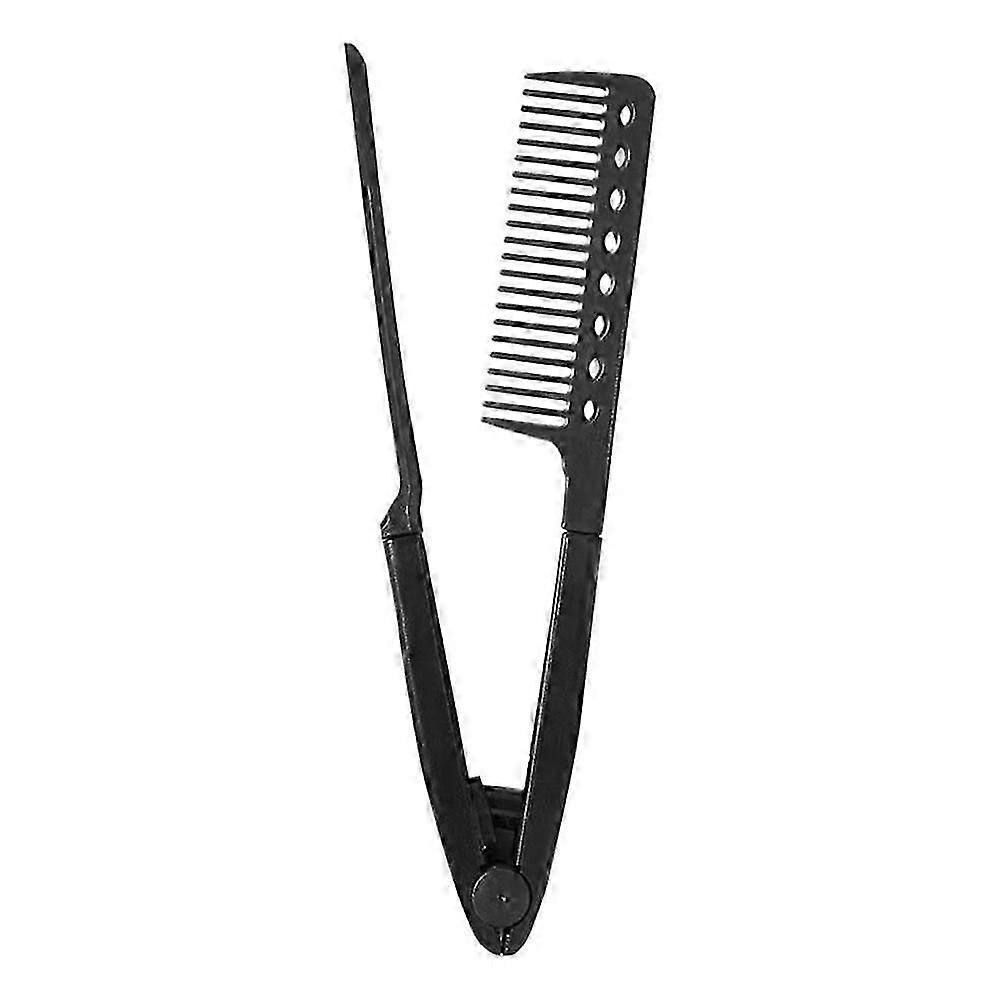 Professional Heat Resistant Styling Comb for Straightening and Smoothing Hair with Ergonomic Non-Slip Handle Suitable for Wet and Dry Use