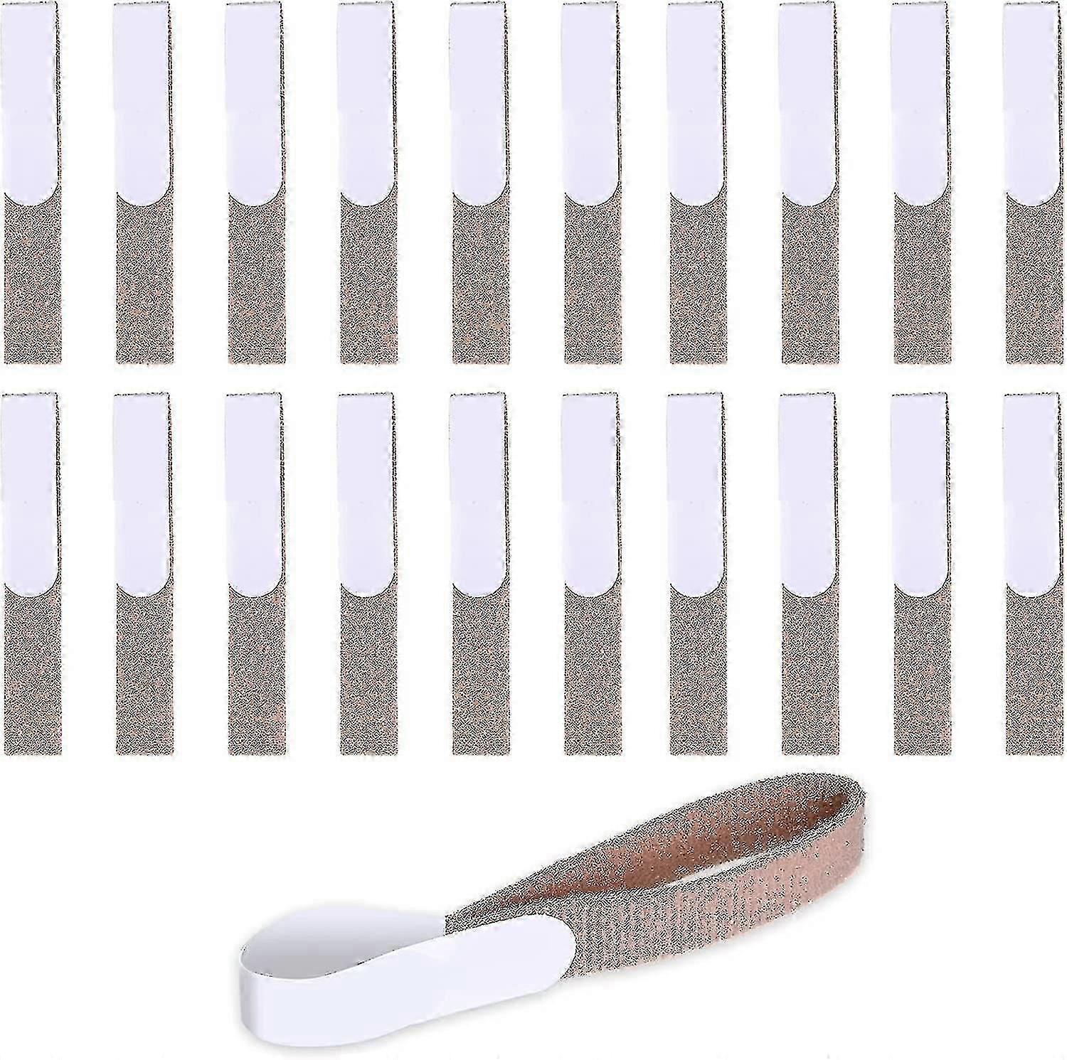 Non-Slip Toe Wraps for Broken Toes - 10pcs Reusable Fabric Splints with Hook Loop