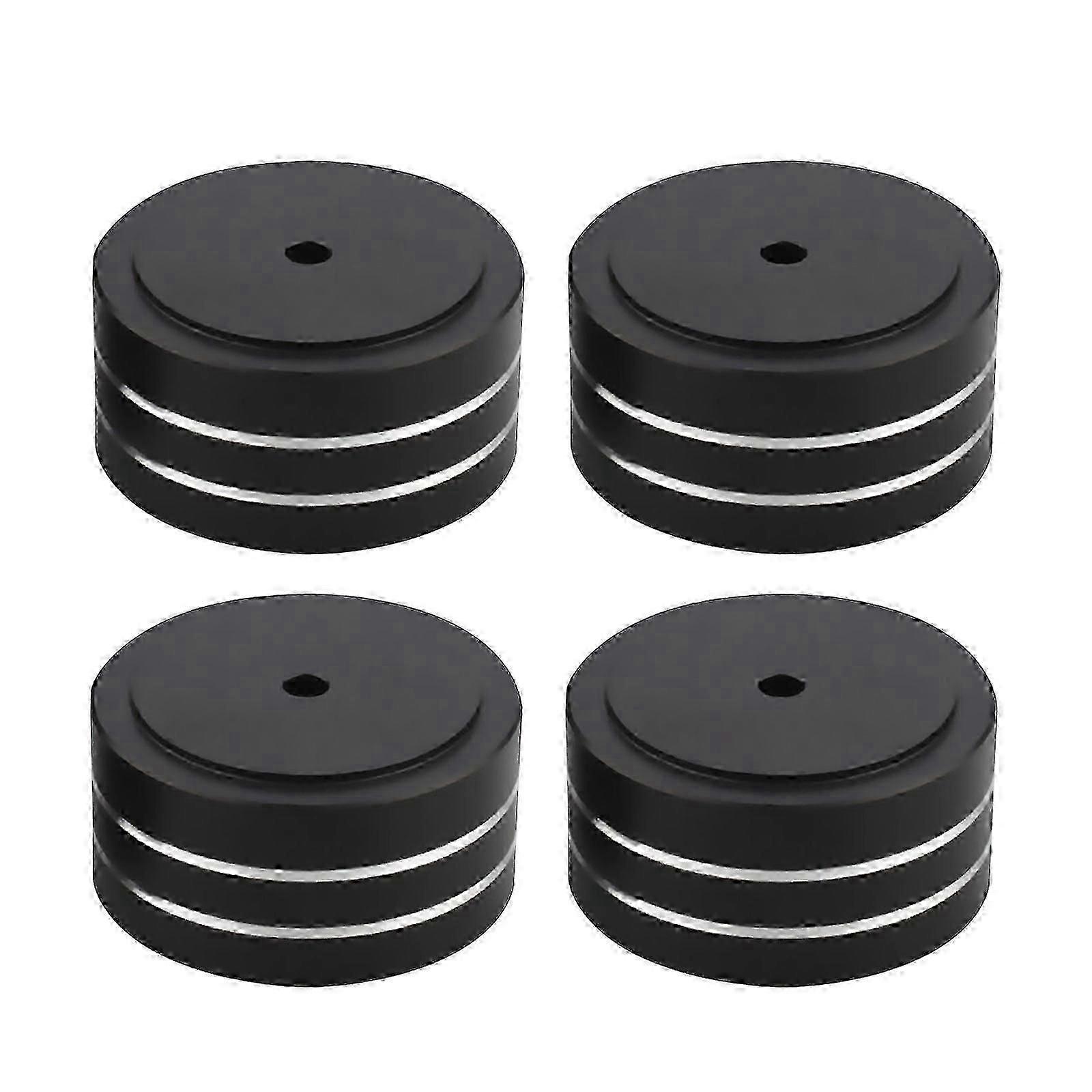 Set of 4 Aluminium Hi-Fi Speaker Isolation Feet - Spiked Pads for Amplifier and Speaker Stands