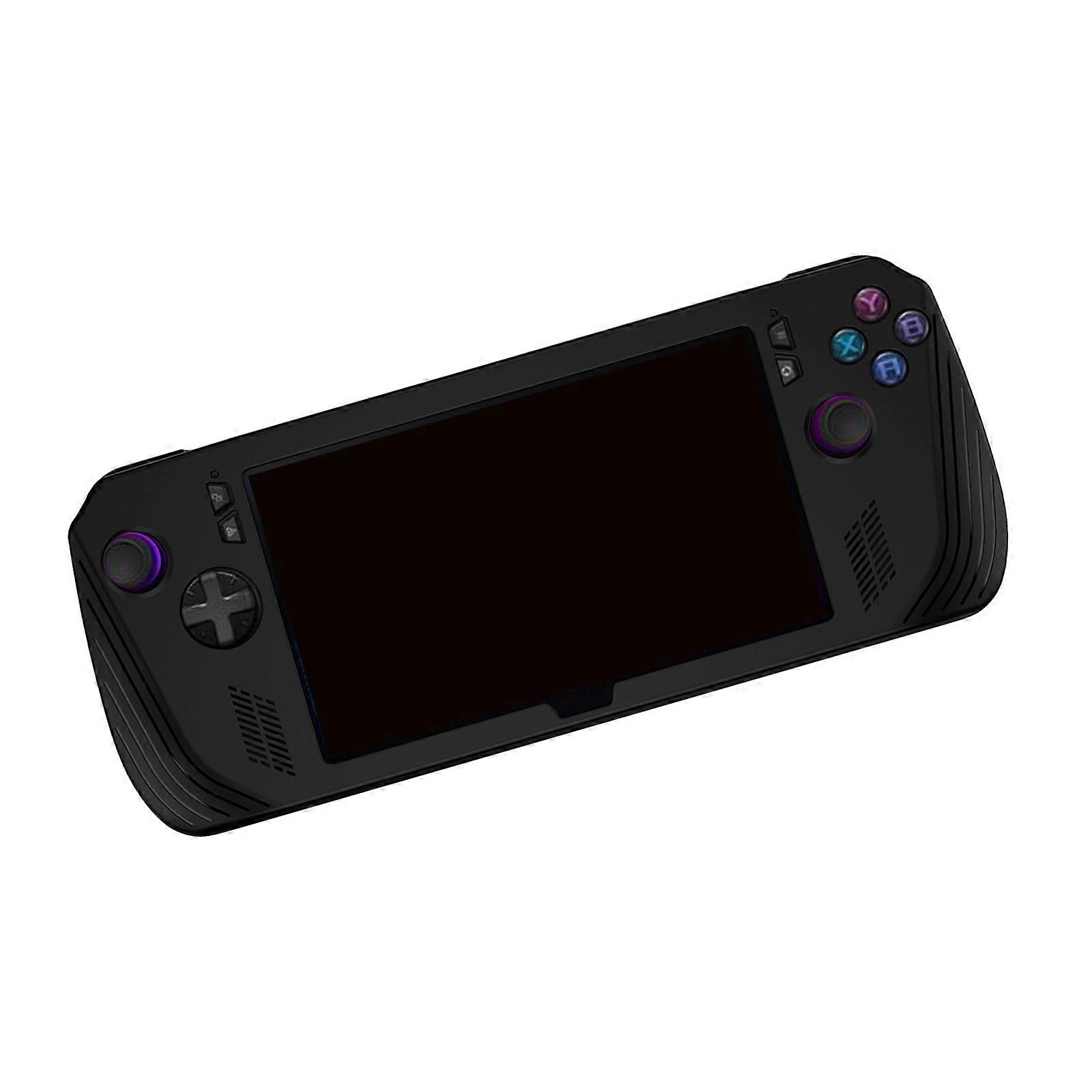 Protective Silicone Case for Rog Shock-Absorption & Antiscratch Silicone Skin Cover Console Back Protector  Black