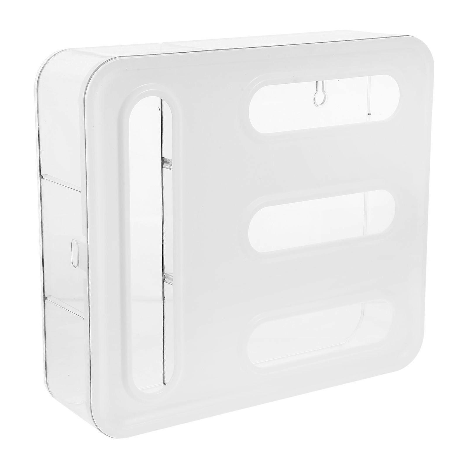Wall Hanging Storage Box Multi-grid Cling Film Storage Organizer Versatile Wall Container