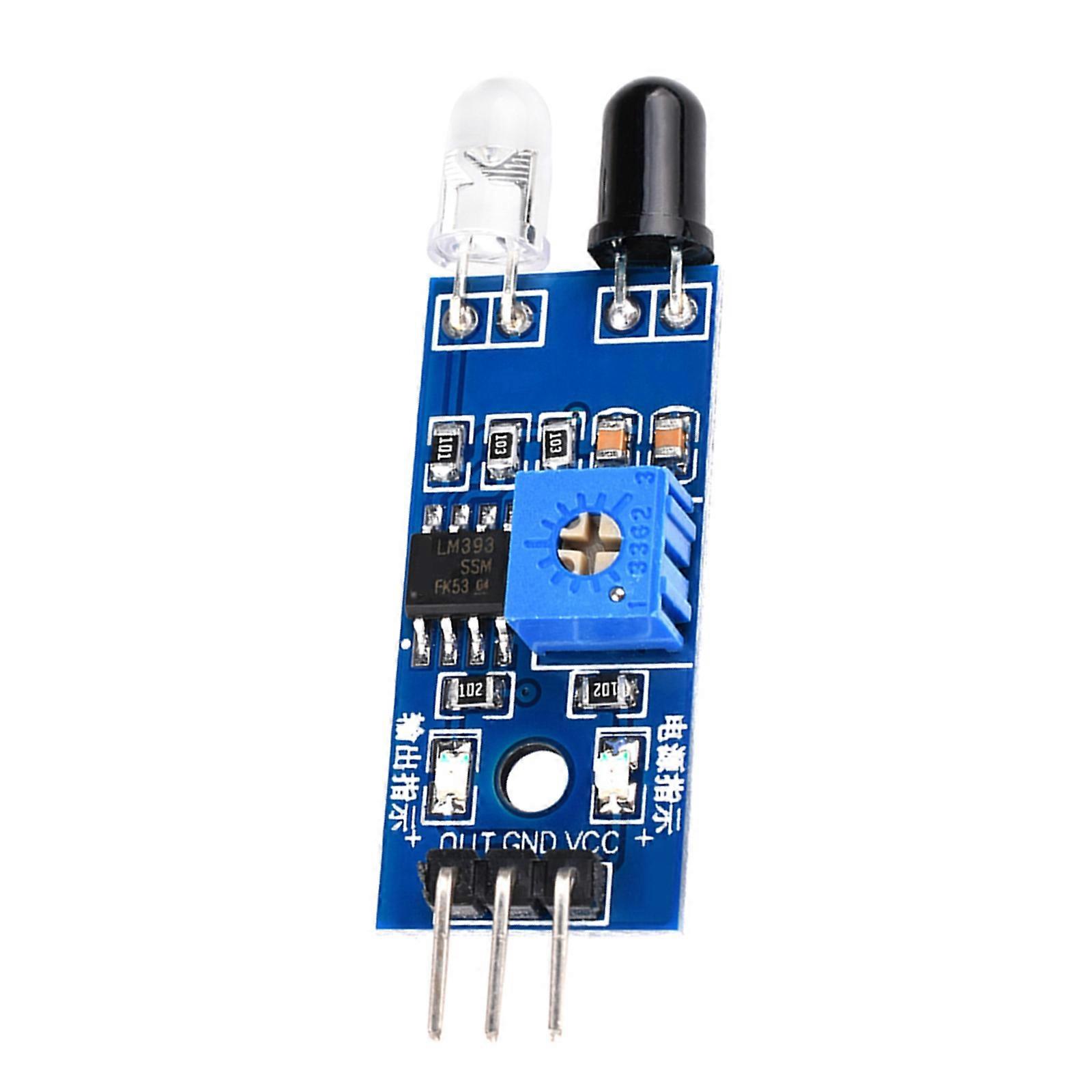 Infrare Obstacle Detection Sensors Module with Adjustable Sensitivity for Versatility Use in Robotics 3mm Screw Hole Multicolor