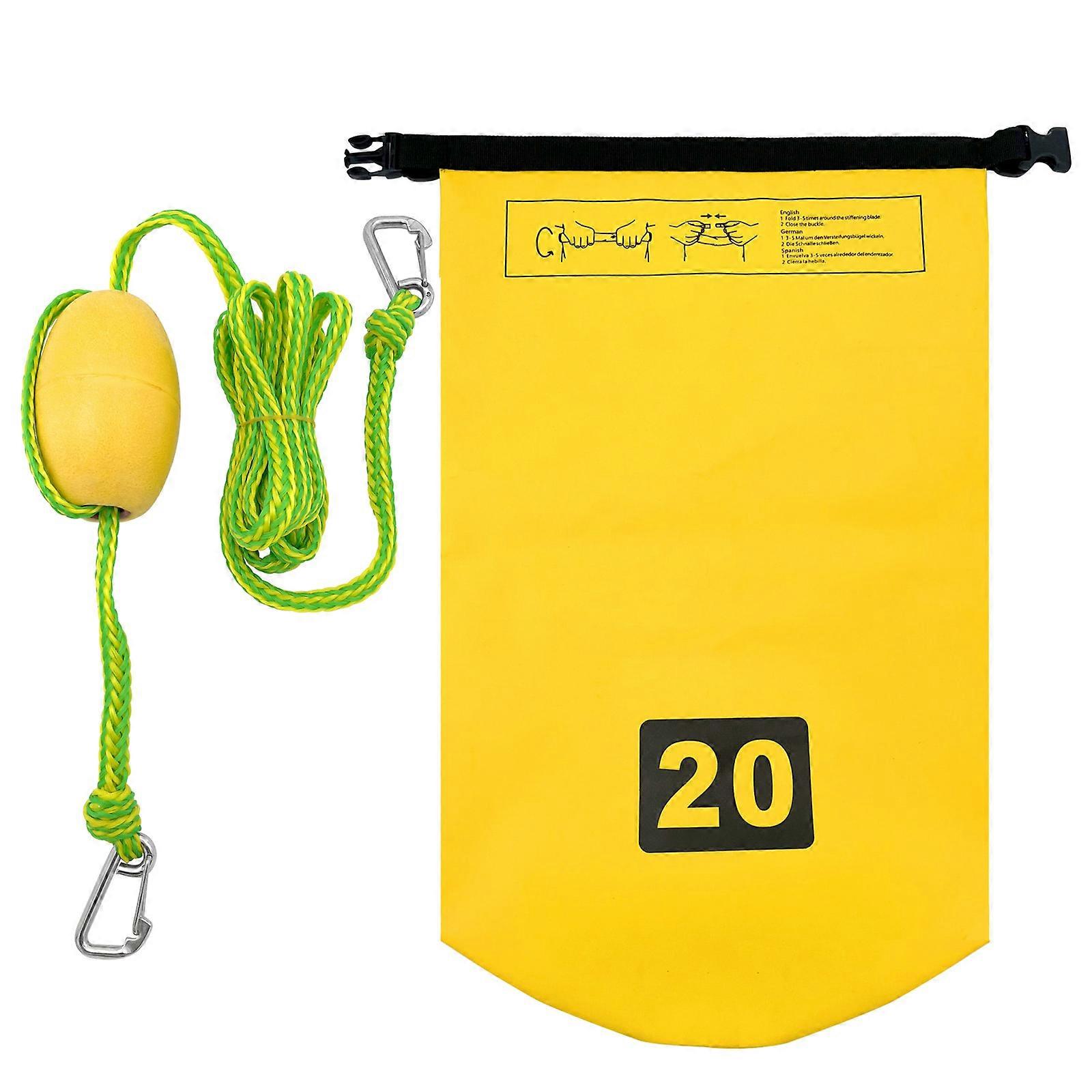 Pískové kotvy 2 v 1 Suchý vak Systém pískových kotev 20L pytle s pískem Lodní kotvy Vodotěsné suché vaky s bójemi s háčkem na šňůru Multicolor