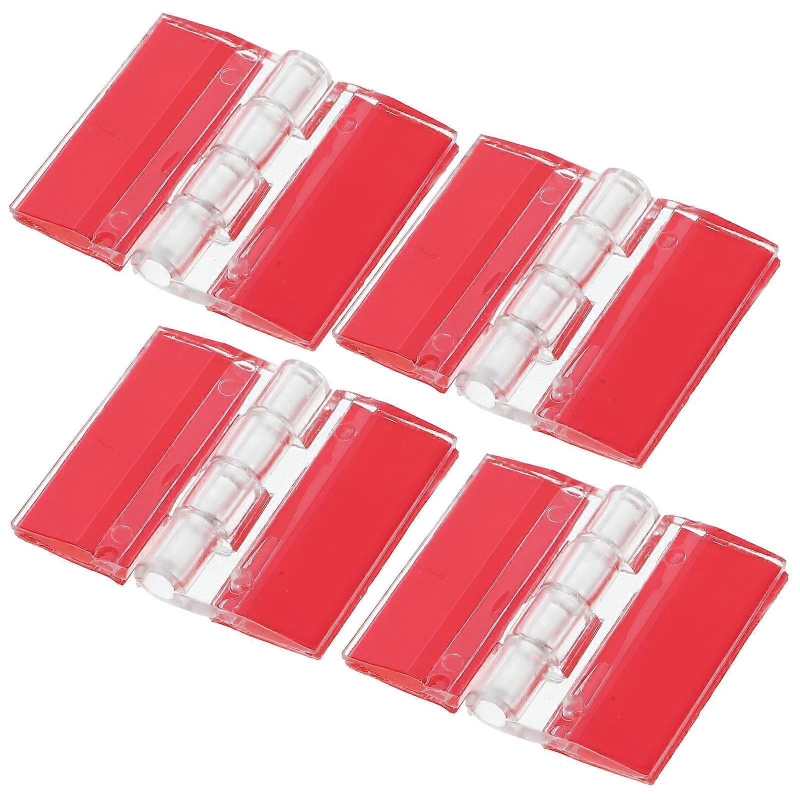 Self-Adhesive Hinges Square Acrylic Replacement Hinges for DIY Enthusiasts 4Pack