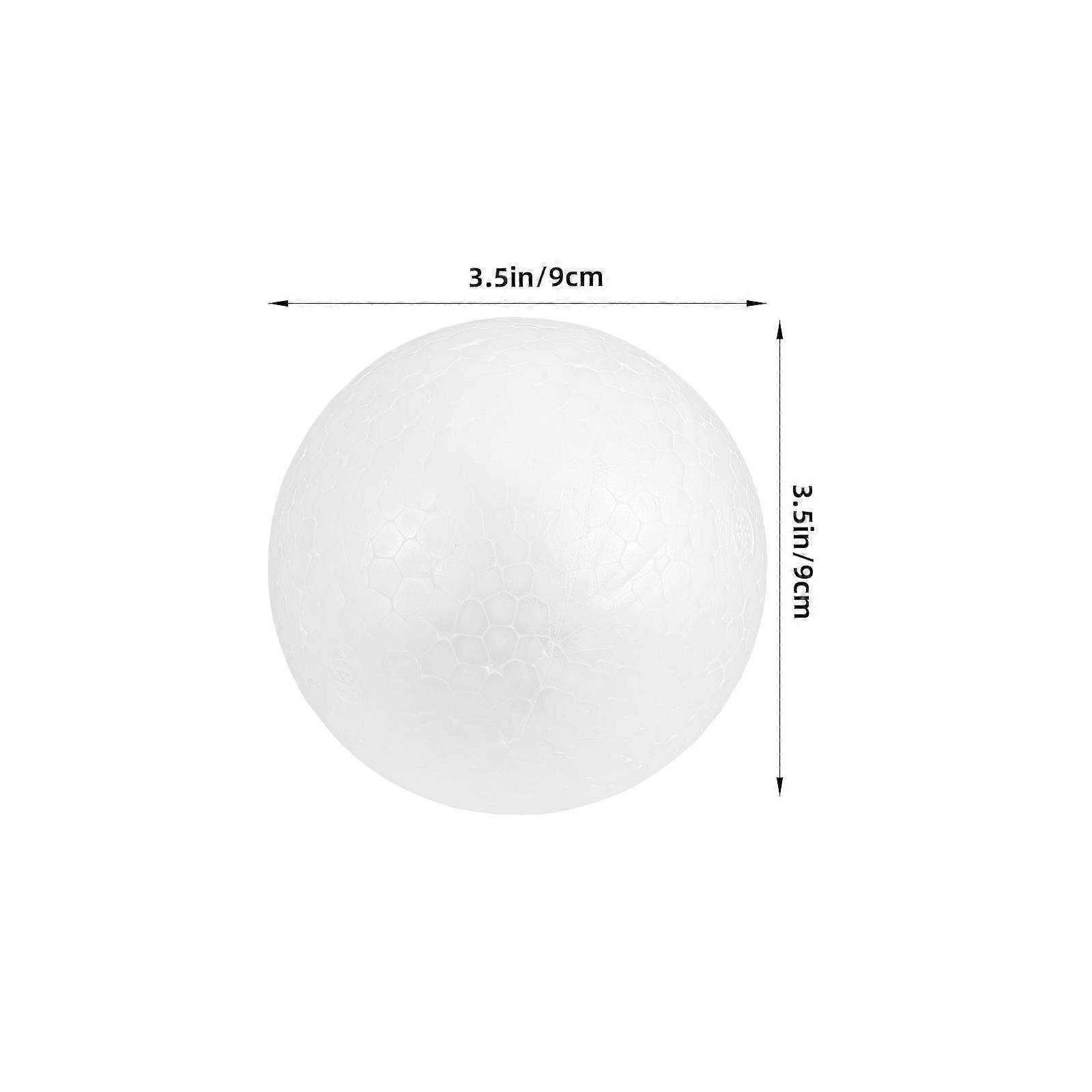 White Solid Foam Ball Sphere for Decoration 10Pcs Craft Project