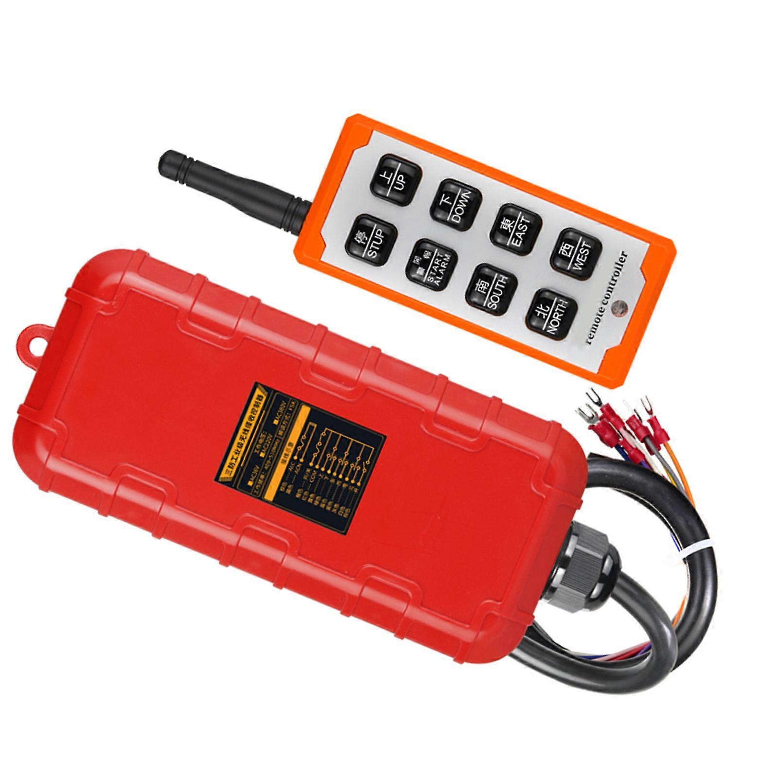 24V Wireless Cranes Remotes Control Industrial Wireless Control Stable Signal Transmitters & Receiver Easy Installation Multicolor