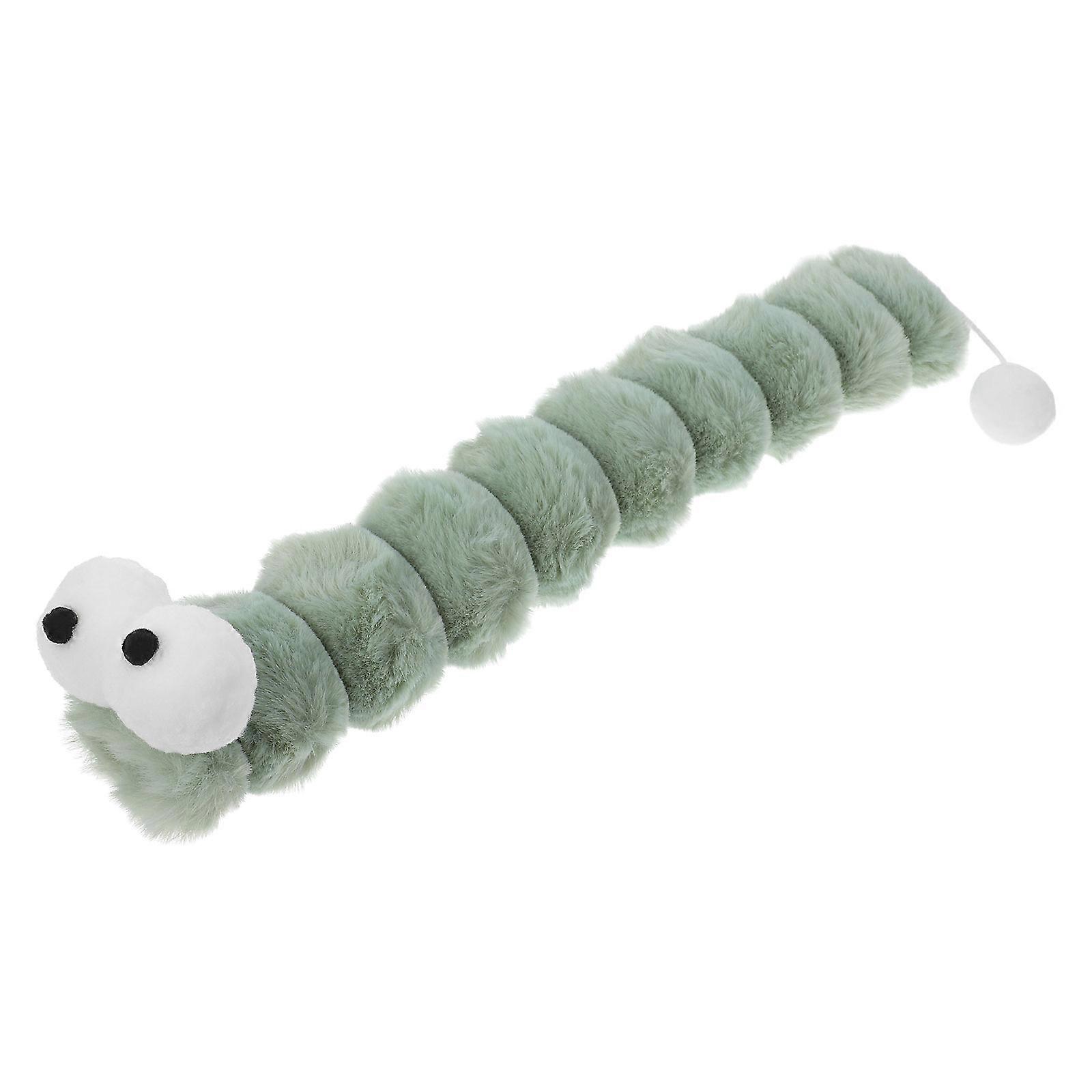 Catnip Interactive Toy Soft Plush Cat Toy For Indoor Cats Light Green 46.50X6.50X5.50CM Entertainment 1Pack