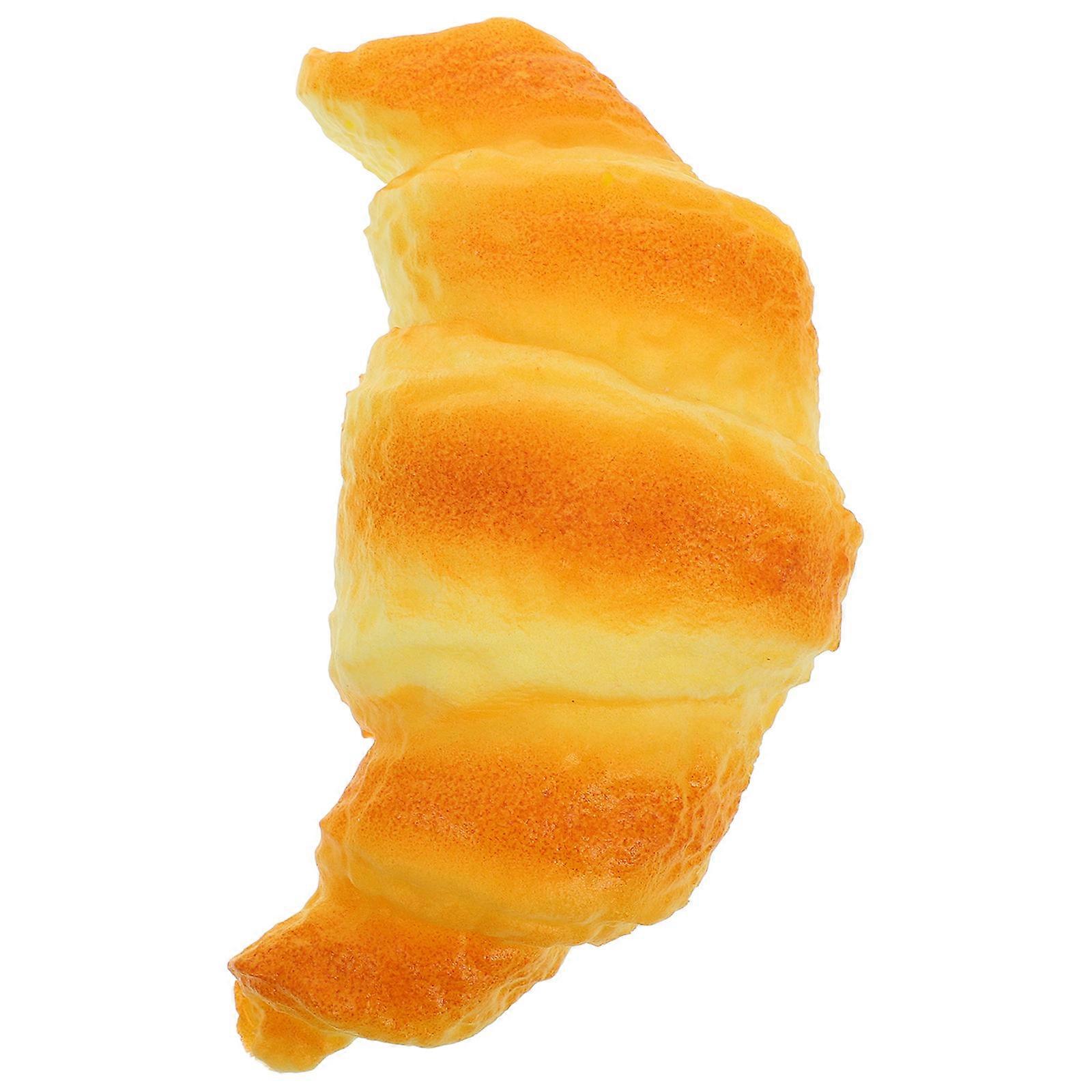 Artificial Croissant Bakery Display for Decoration Simulation Bread Model