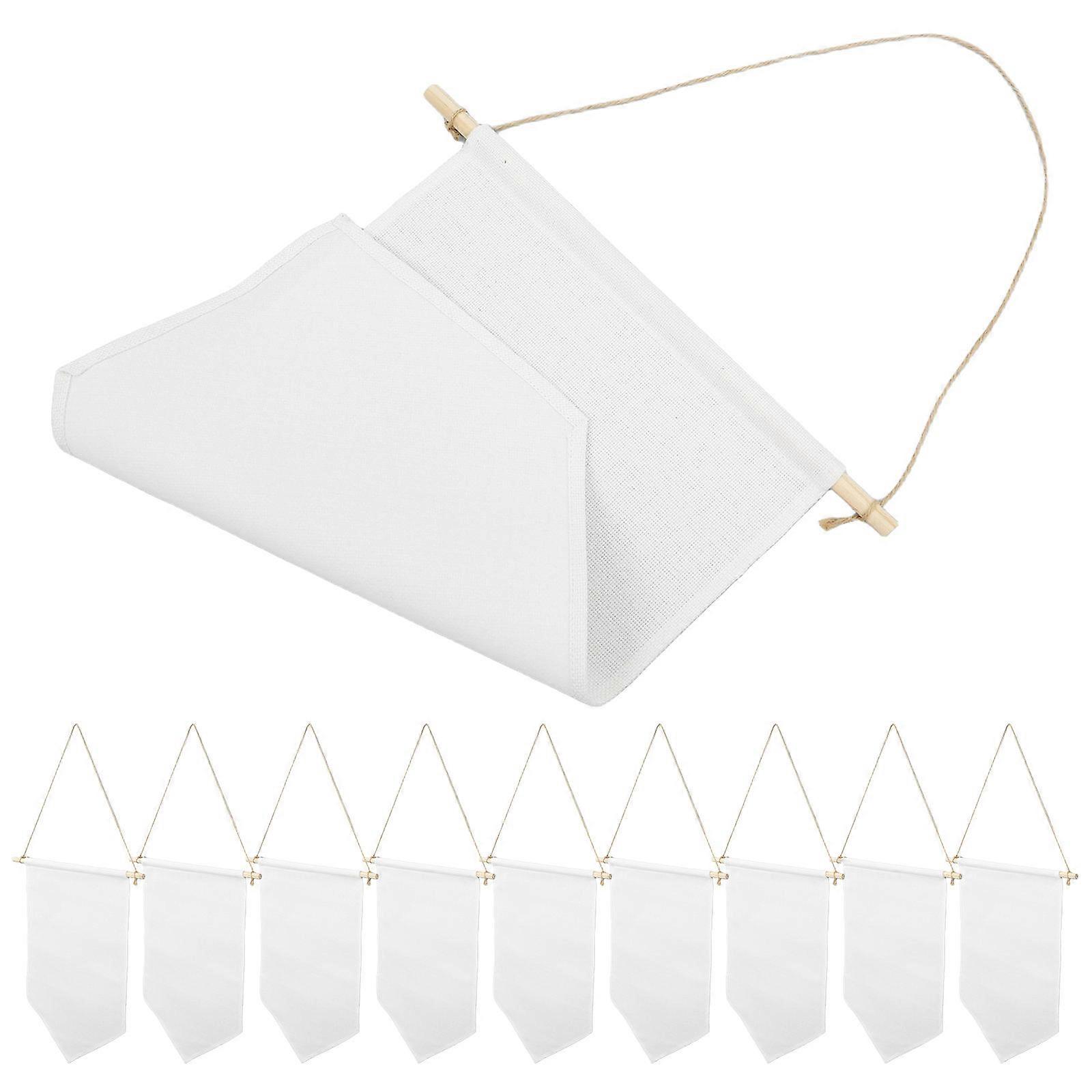 Sublimation Blank Canvas Banners for Pin Display Linen and Wood