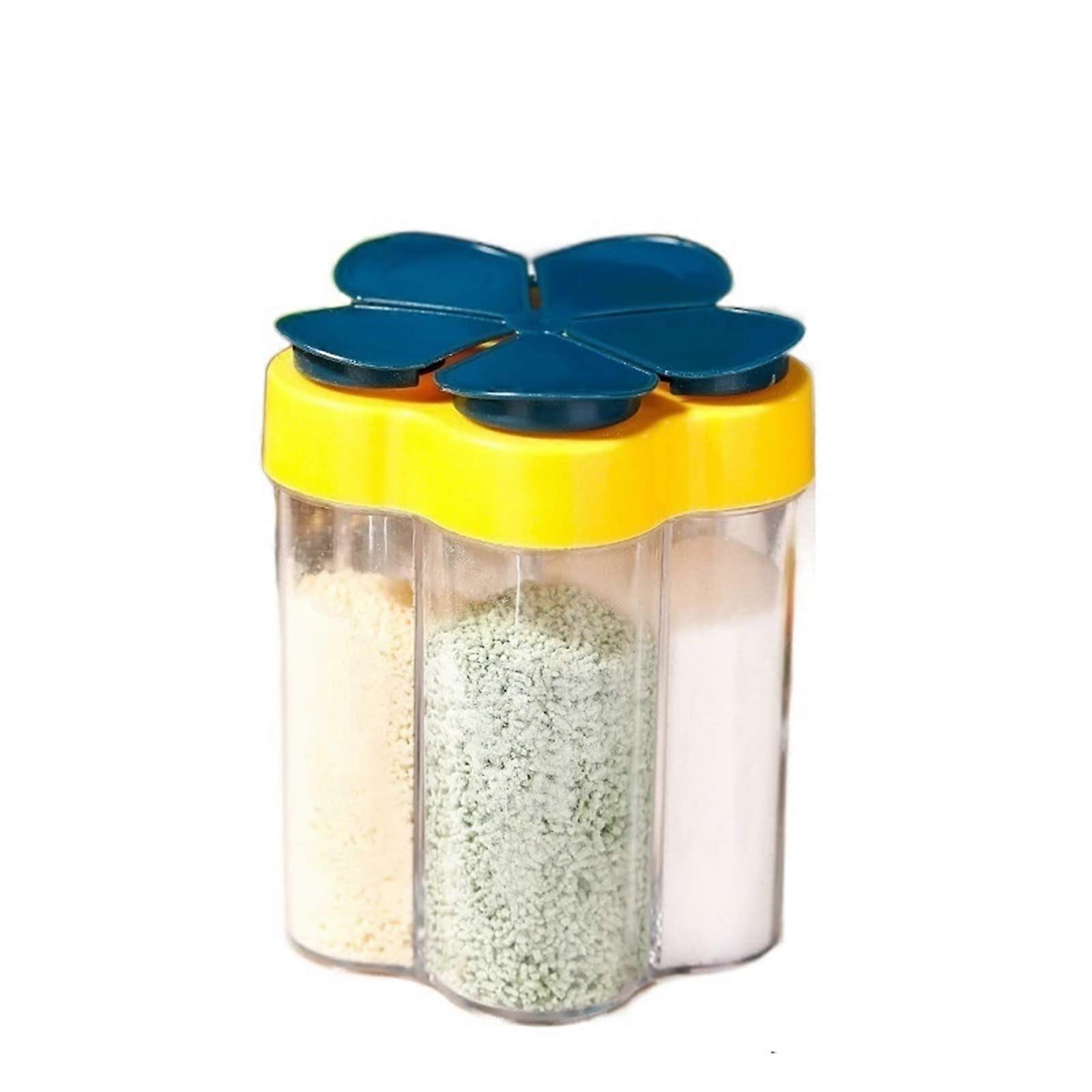 Spice and Sugar Dispenser with Precise Pouring, Compact Countertop Seasoning Organizer