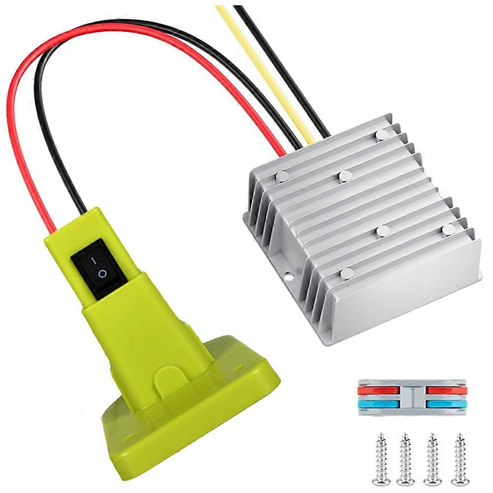 Converter Adapter for Ryobi DC 18V to DC 12V 20A 240W Step Down DIY Adapter Automatic Buck Boost Voltage Regulator
