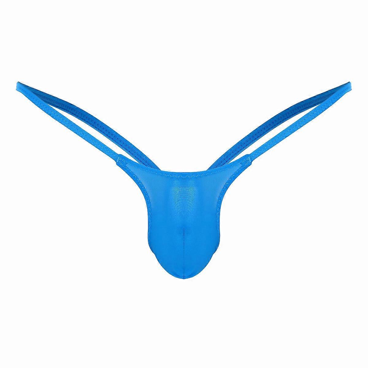 Men Mini Jockstrap Bulge Pouch Low Rise V-string Thong Backless Briefs Underwear