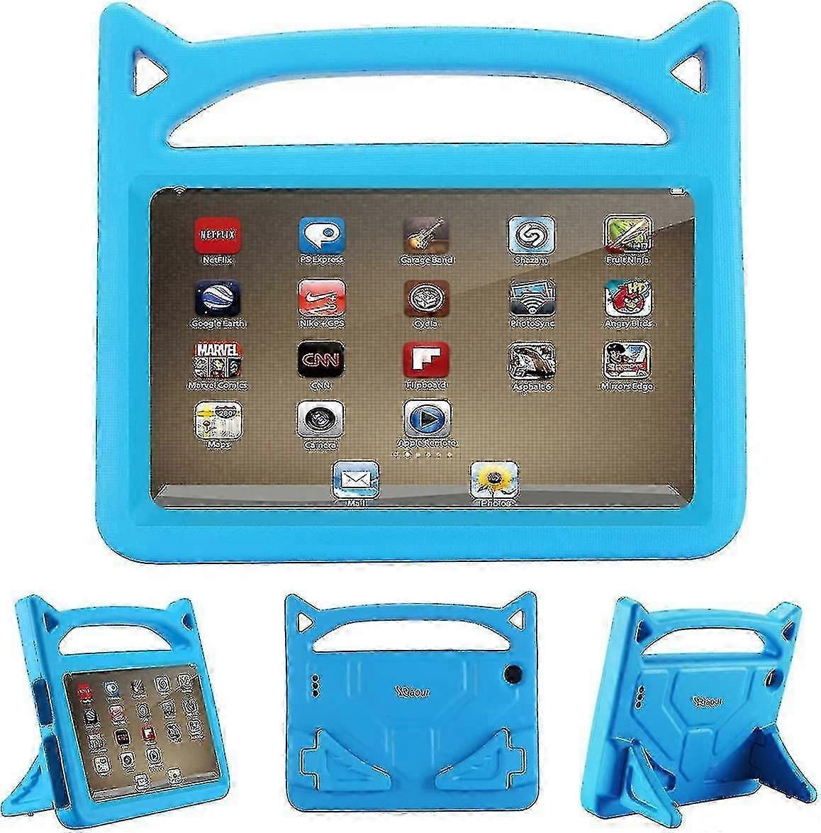 Tablet 7 2019 Case For Kids, Light Weight Shock Proof Convertible Handle Stand Eva Protective Kids Case For 7 Inch Display Tablet