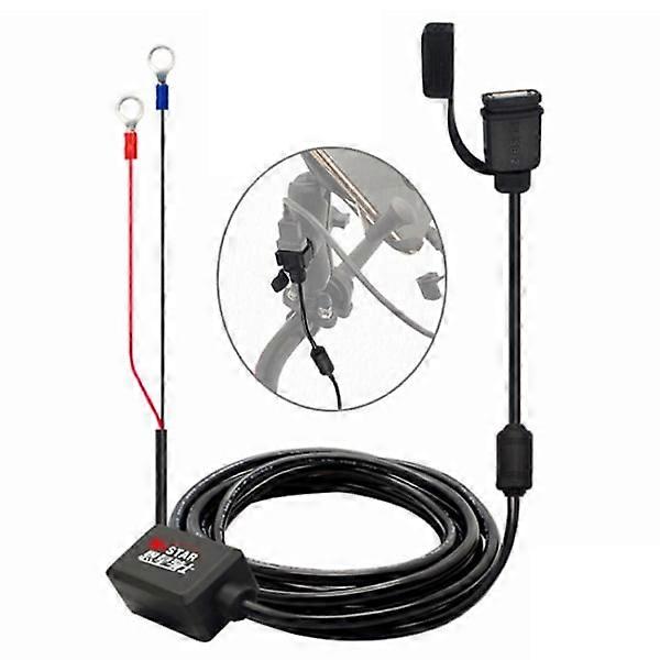 Waterproof mobile phone charger for motorcycle