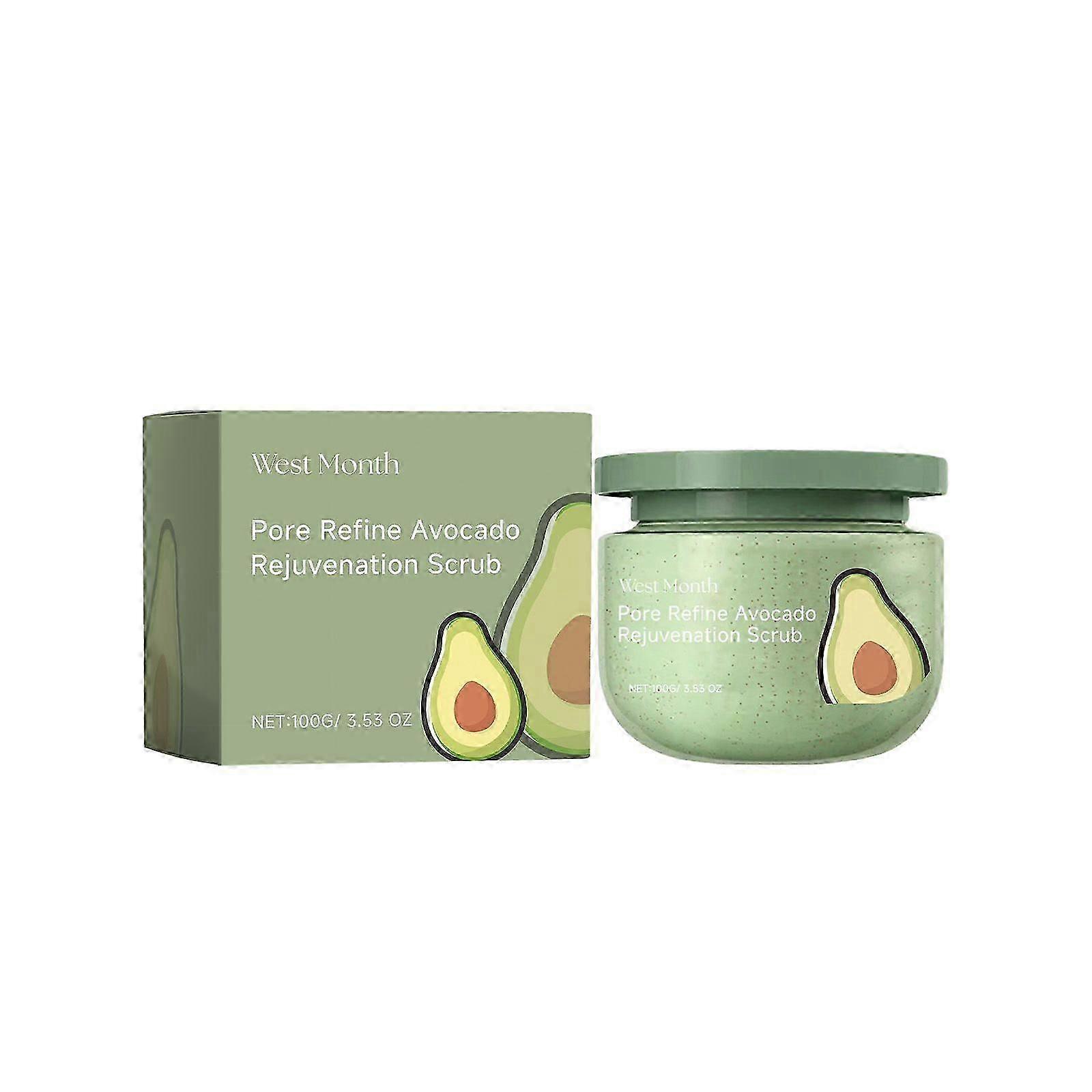 avocado ice cream scrub contains avocado extract, nicotinamide