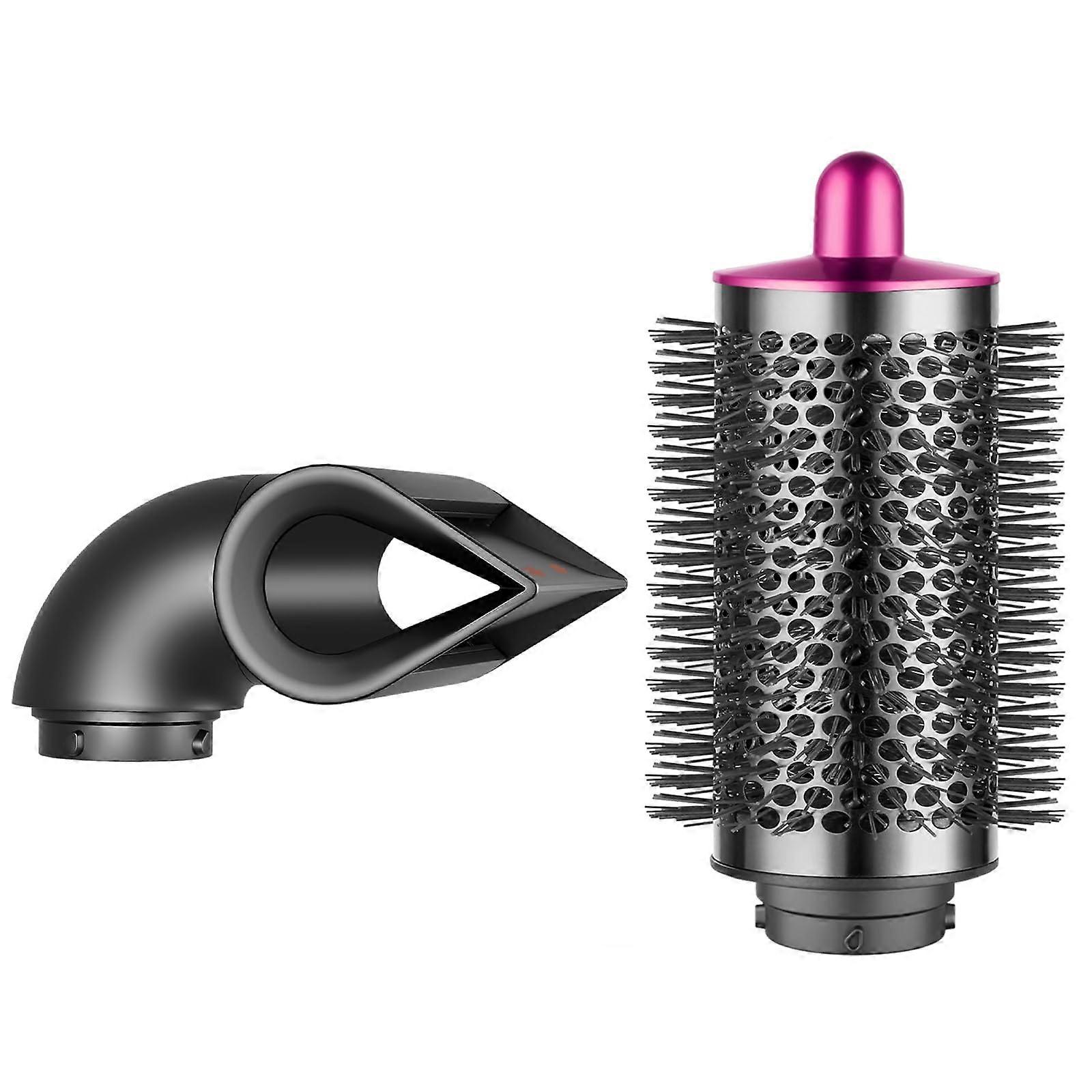 Large Round Volumizing Brush and Precision Styling Concentrator for Dyson Airwrap for Maximum Root Lift