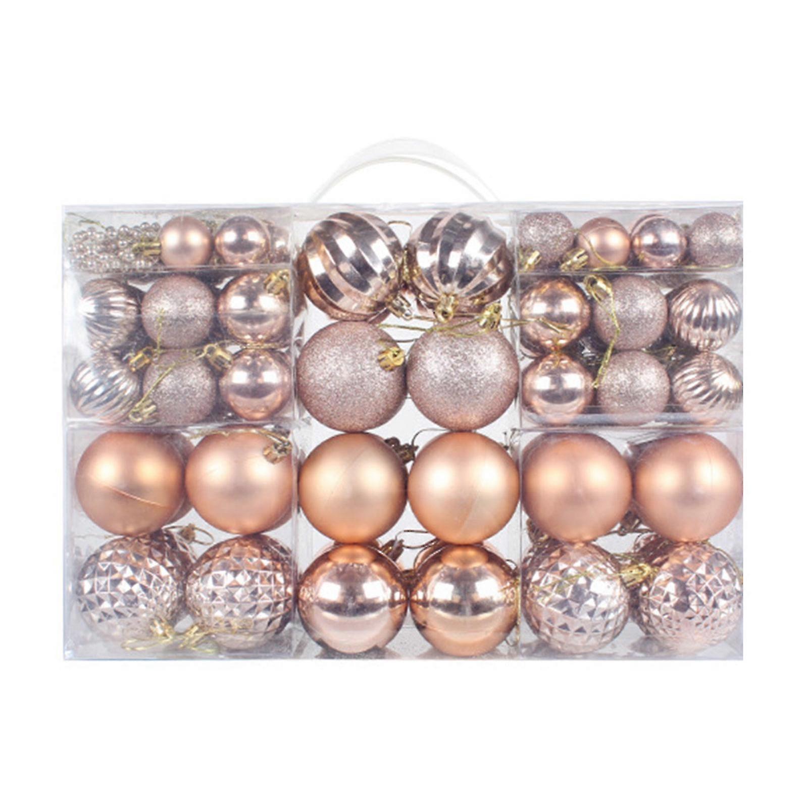 Hanging Ball Ornaments Set: 100-Piece Colorful Christmas Baubles for Tree