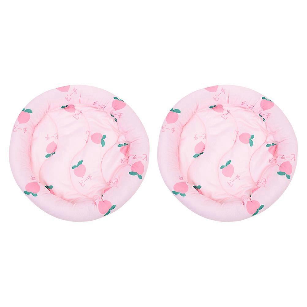 Hamster Cooling Cushion Cooling Mat for Small Pets 2Pcs Pink
