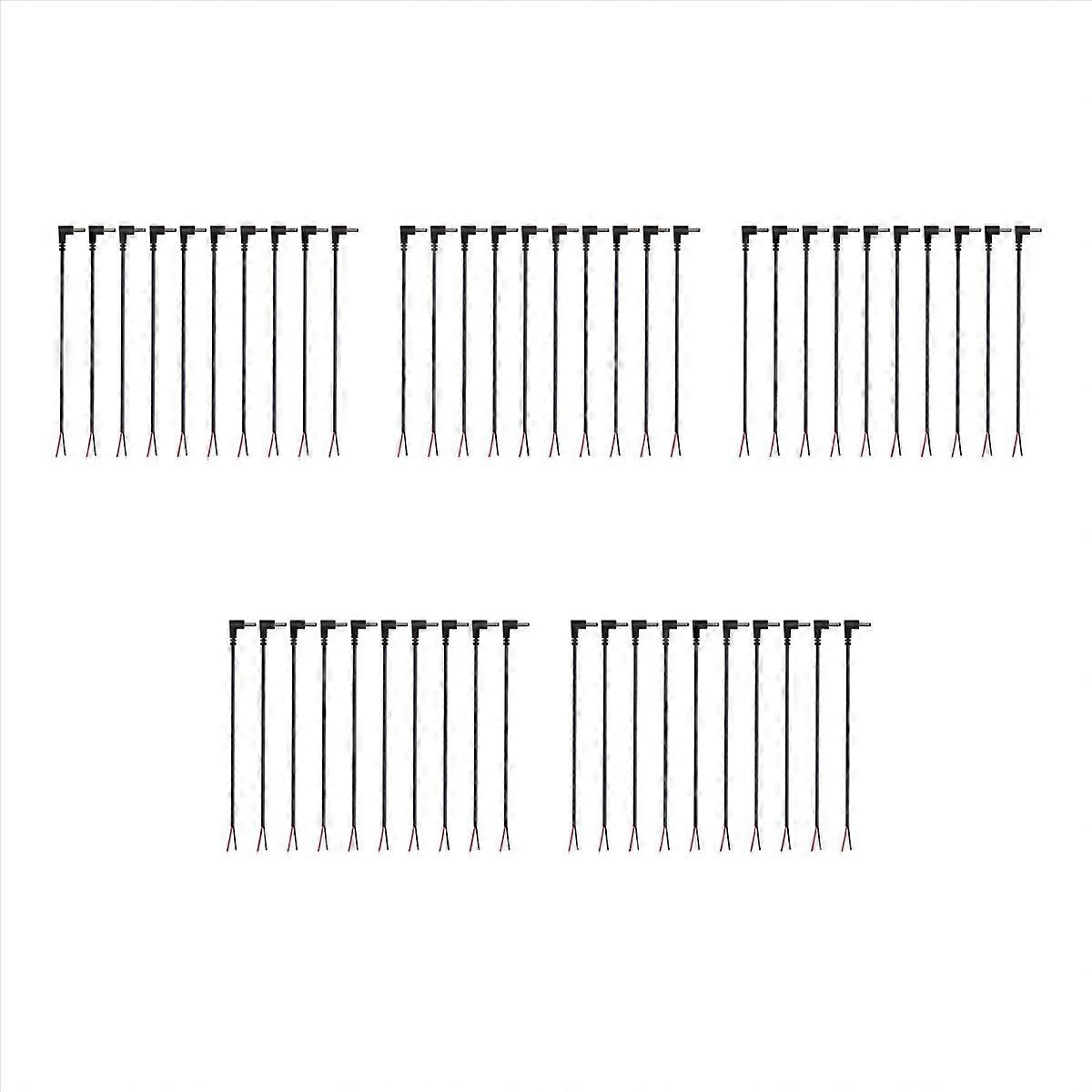 DC Power Male Plug Jack to Bare Wire Open End Pigtail Power