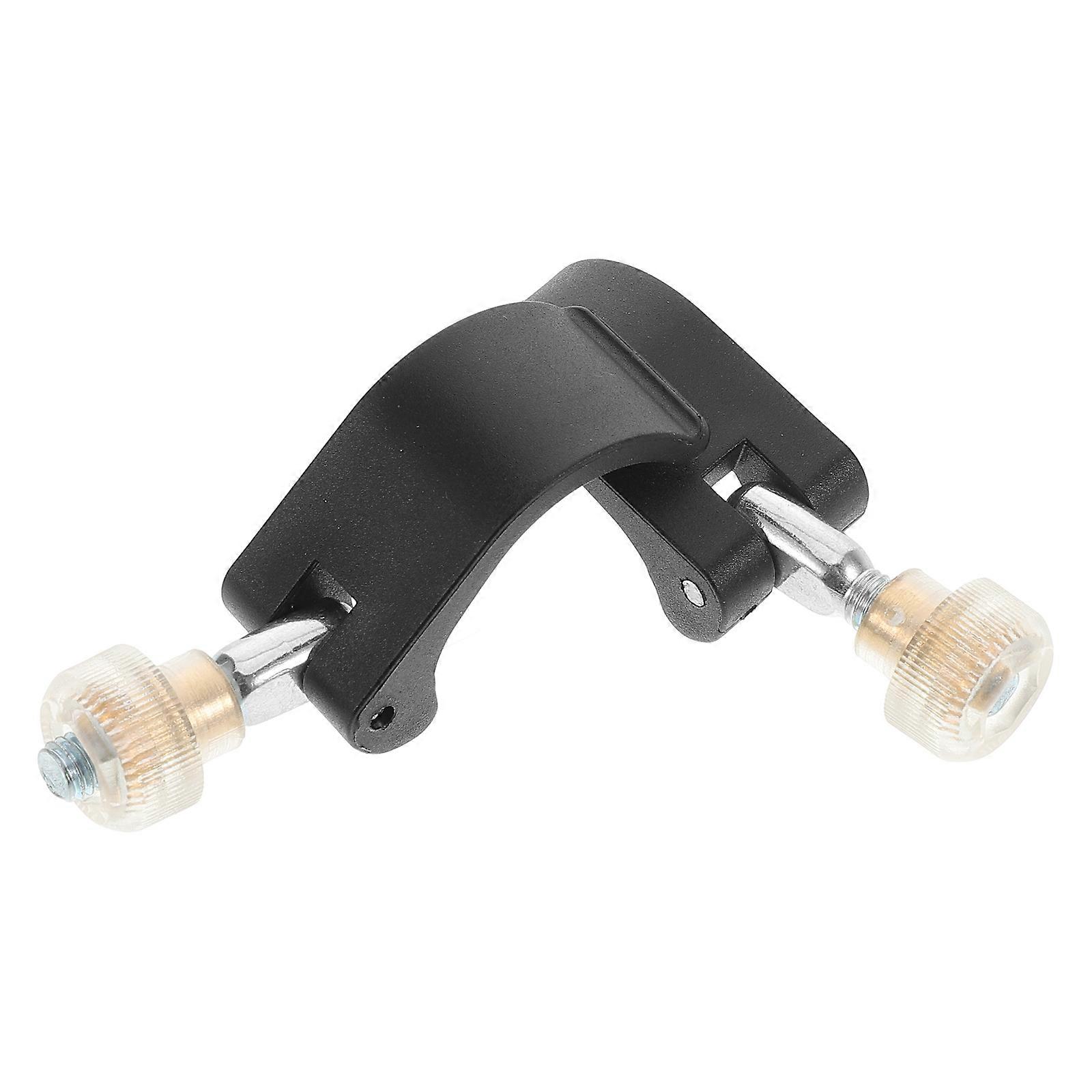 Black Nylon Hiking Cane External Fastener Clip 2Sets for Walking Stick