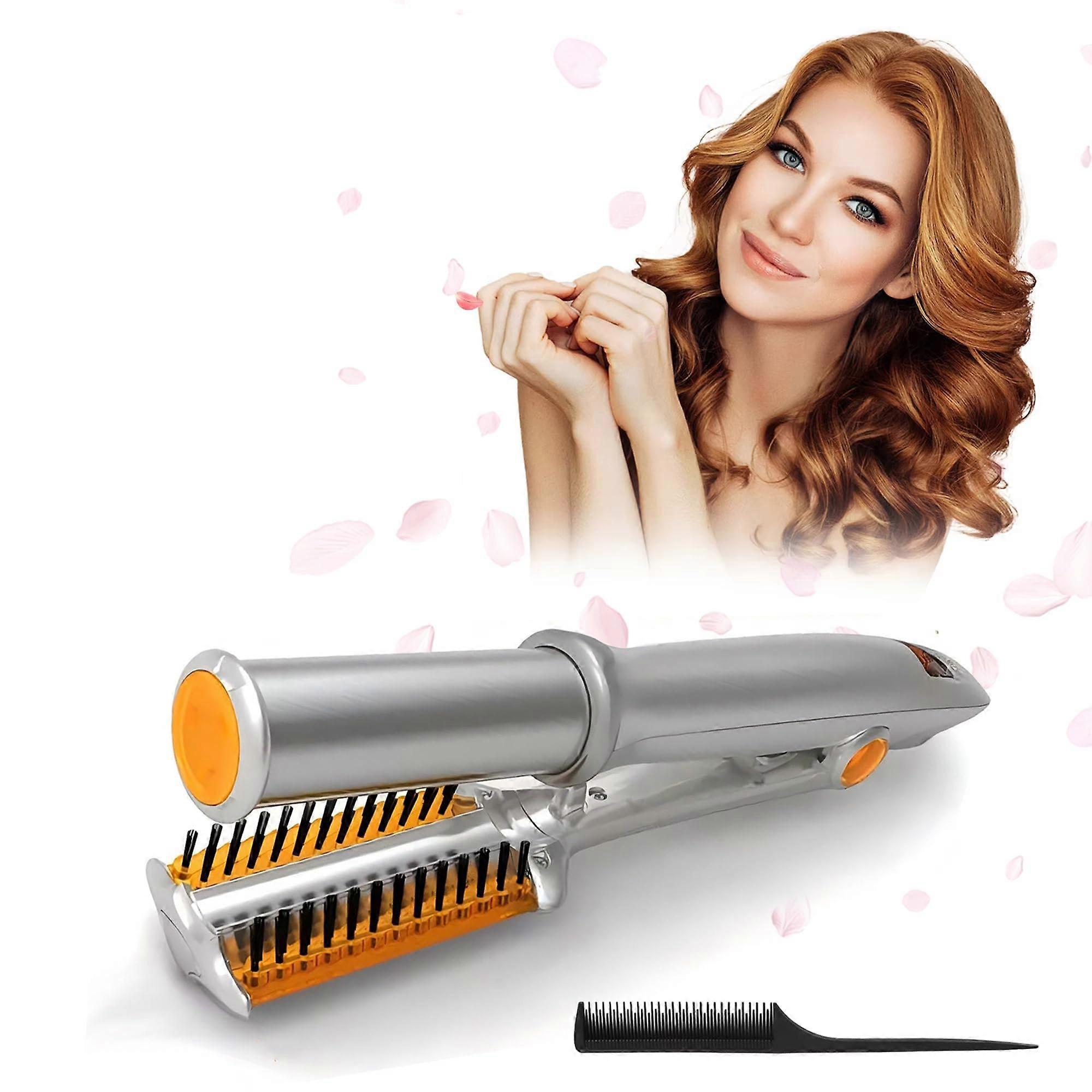 2 in 1 Hair Straightener and Curler with Adjustable Heat, Rapid Heating, Frizz Styling for Travel