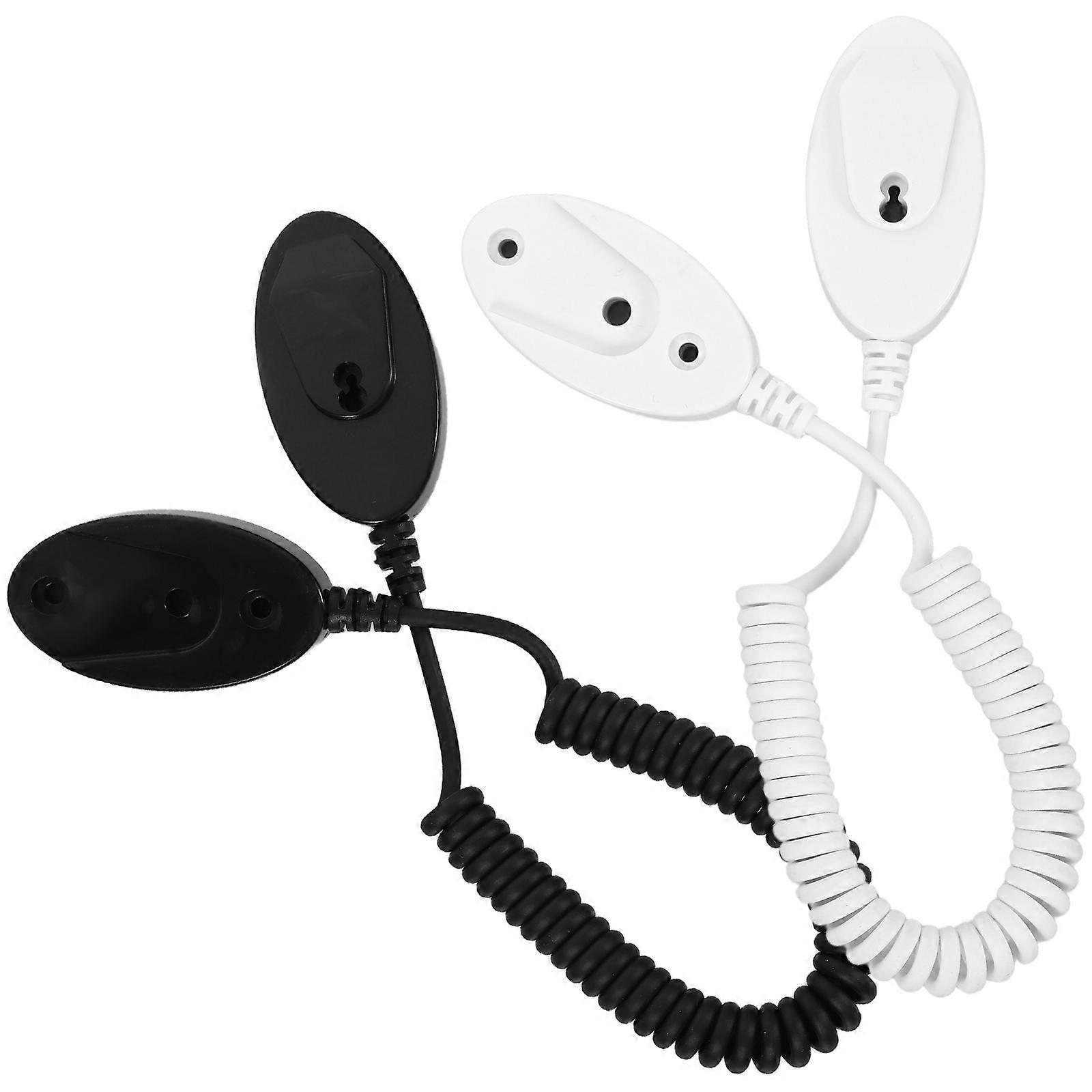 Universal Remote Control Holder with AntiLost Ropes Self Adhesive Plastic Hooks for Pegboard Assorted Color