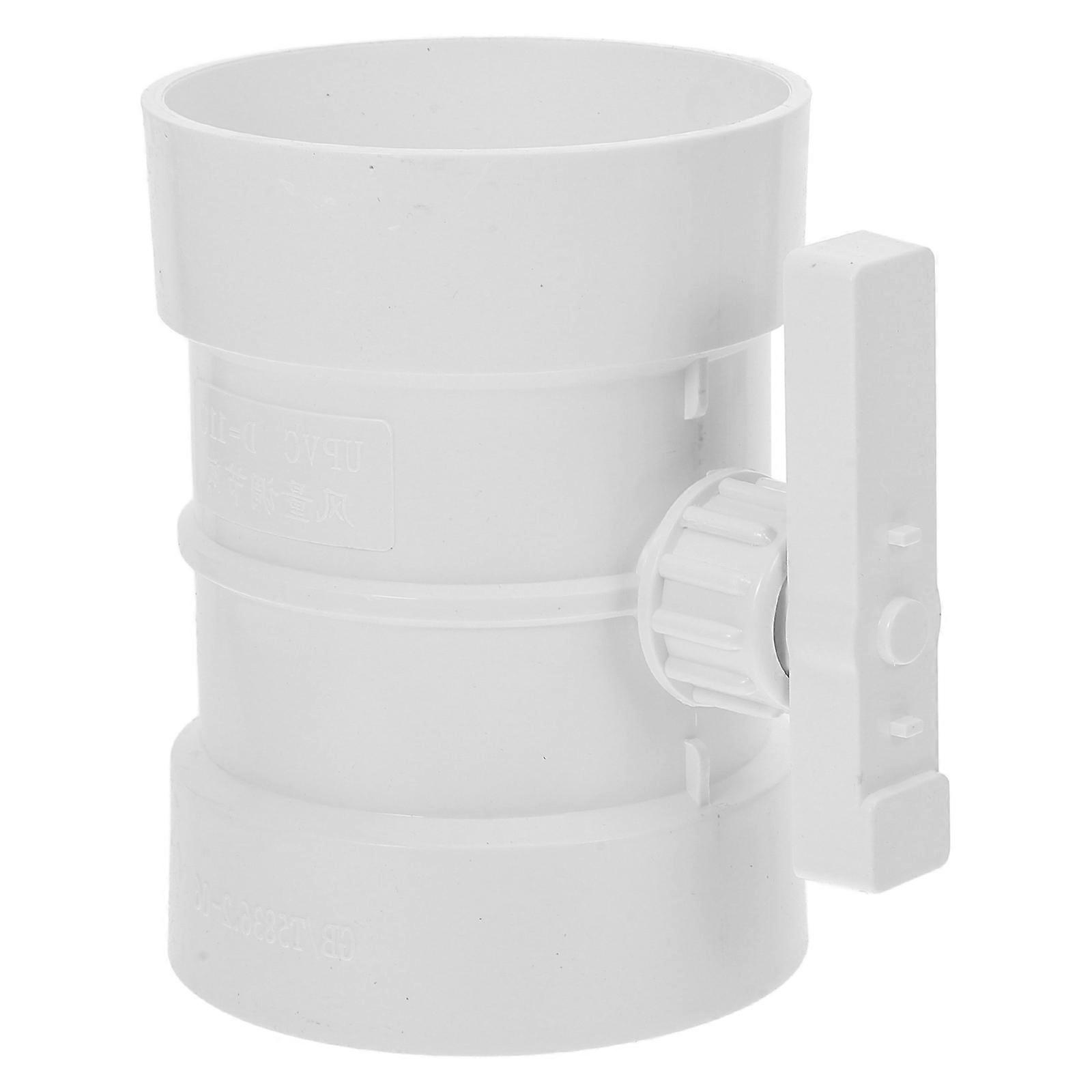 White Manual Volume Damper for Hvac Systems Airflow Regulation