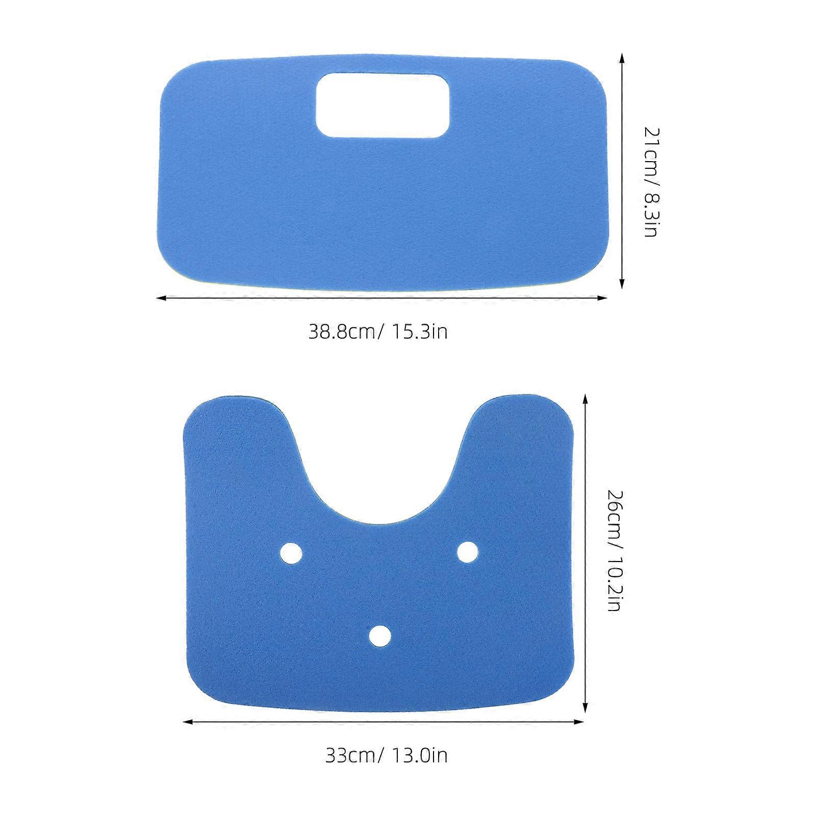 2Pcs Shower Seat Cushion Waterproof Non Slip Comfortable Foam Bath Mat