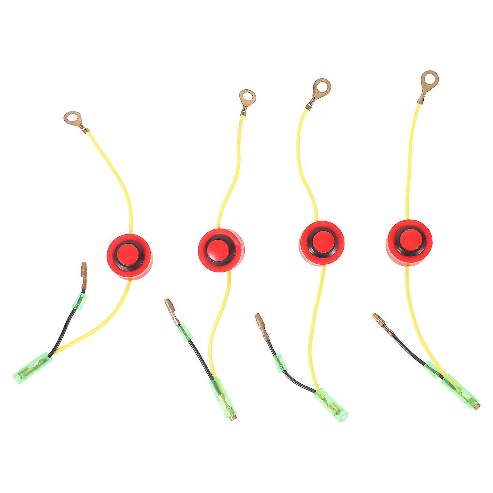 Micro Tiller Engine Stop Switch for Gasoline Engine Kill Control 4Pcs