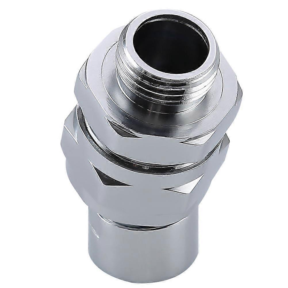 Silver Shower Sprayer Connector Swing Adapter 2Pcs for Bathroom Shower Use