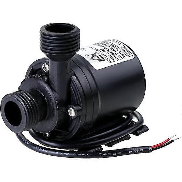 Circulation Pump DC 12V 800L/H 5M Water Circulation System Black 1pc