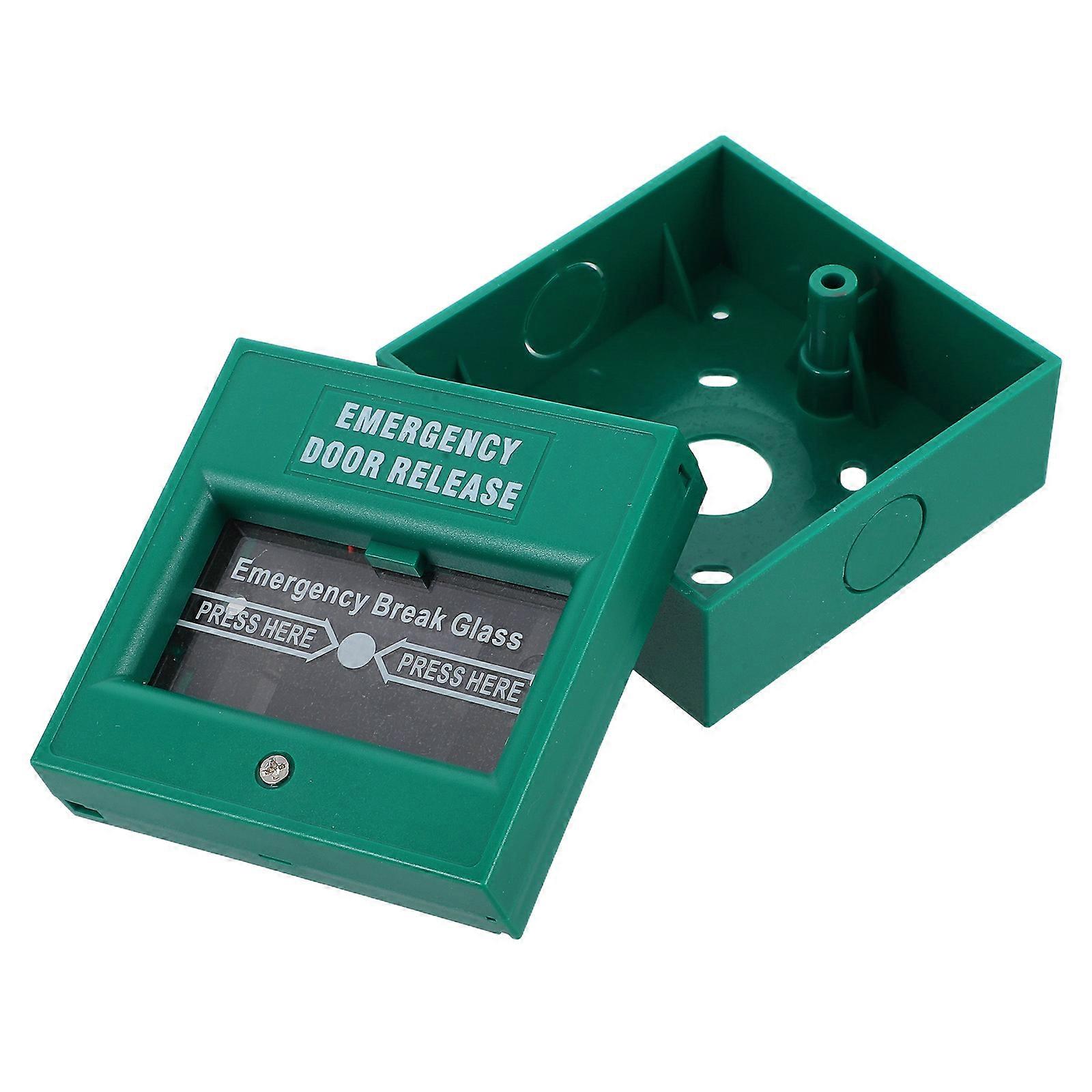 Resettable Emergency Alarm Button for Fire Exit with 5Pcs Green Units