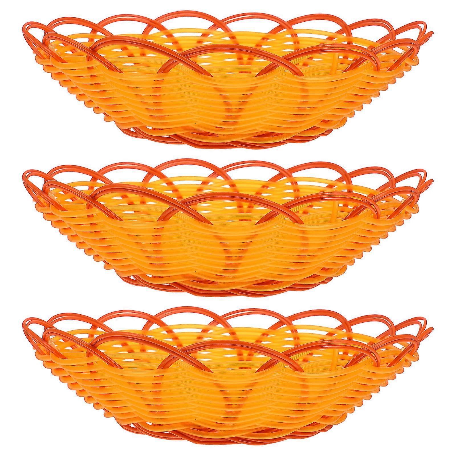 Woven Basket Snack Storage Box for Storage 3Pcs Pack