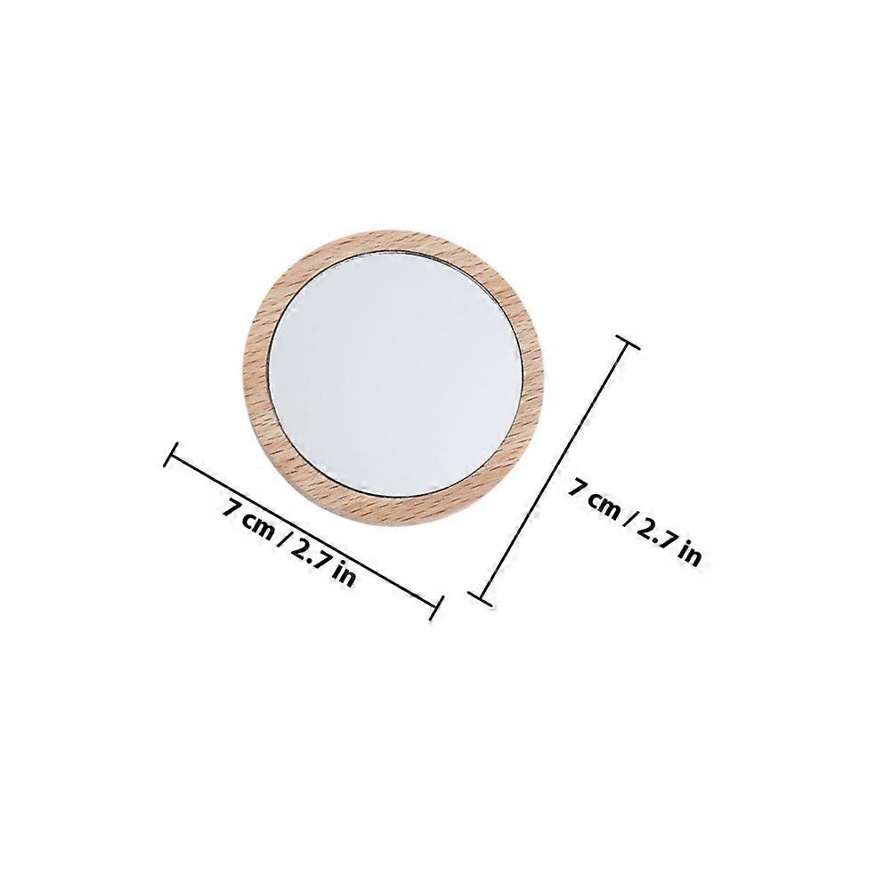 Pocket Makeup Mirror Compact Mirror 2Pcs Mini Round for Daily Use Portable