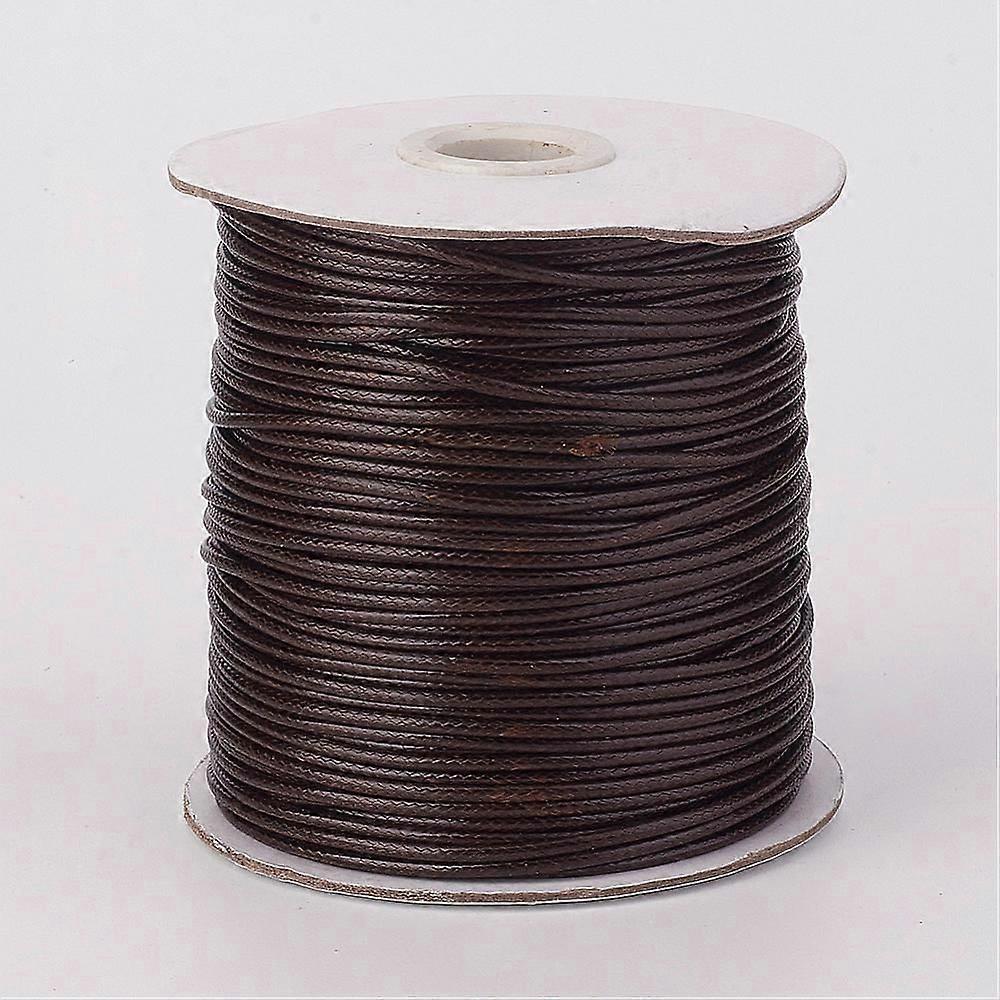 Eco-Friendly Korean Waxed Polyester Cord Chocolate 2mm about 90yards/roll(80m/roll)