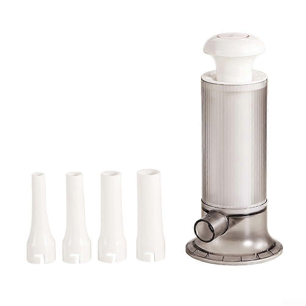 Manual Sausage Stuffer with Multiple Nozzle Sizes, Detachable Easy Clean and NonSlip Base