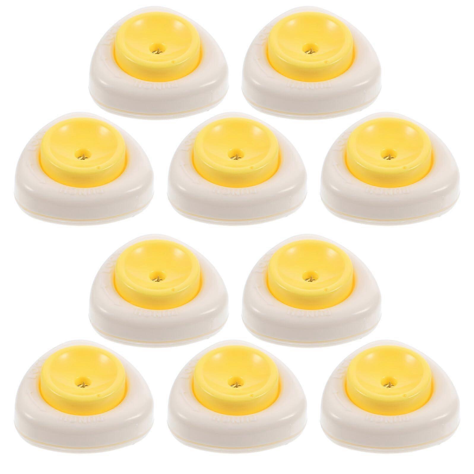 10pcs Egg Piercer Tool with Safety Lock for Hard Boiled Eggs, Stable Base, Durable Kitchen Accessory