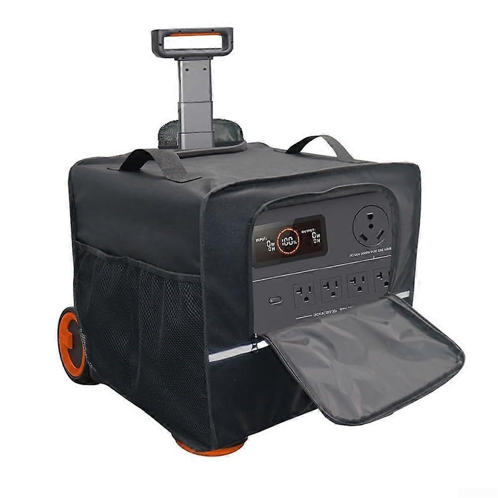Waterproof Portable Generator Cover for Solar Generator 2000 Plus 400W with Charging Access and Pockets