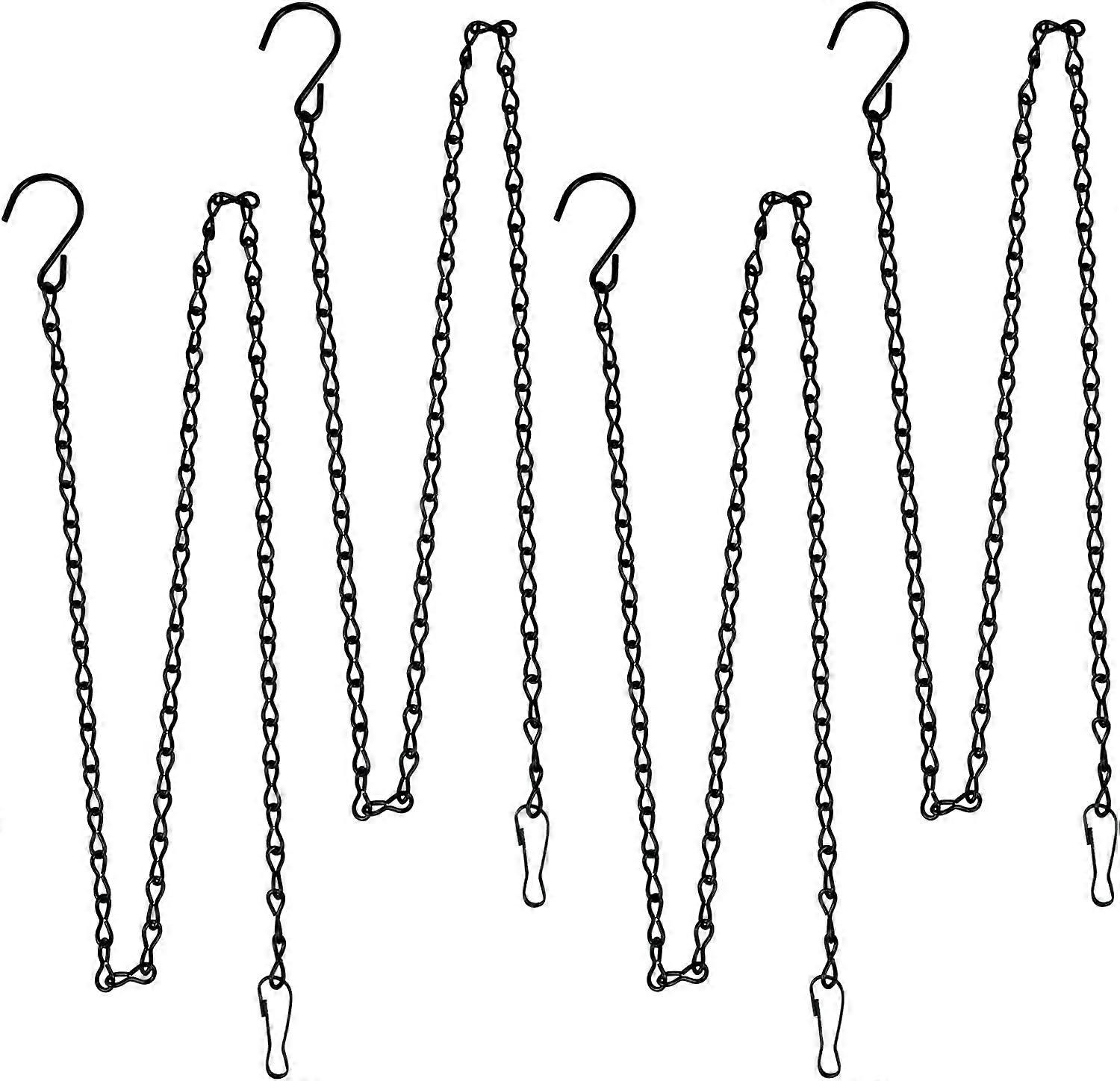 35 Inch Hanging Basket Chain 4 Pack Rust Resistant Adjustable Chains for Plants and Feeders
