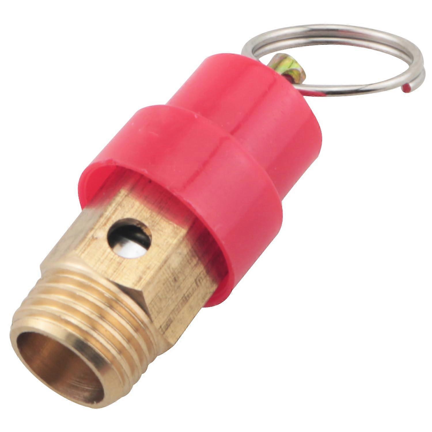 1/4 Inch Air Compressor Safety Valve 115 PSI Brass Pressure Relief Automatic Spring Loaded
