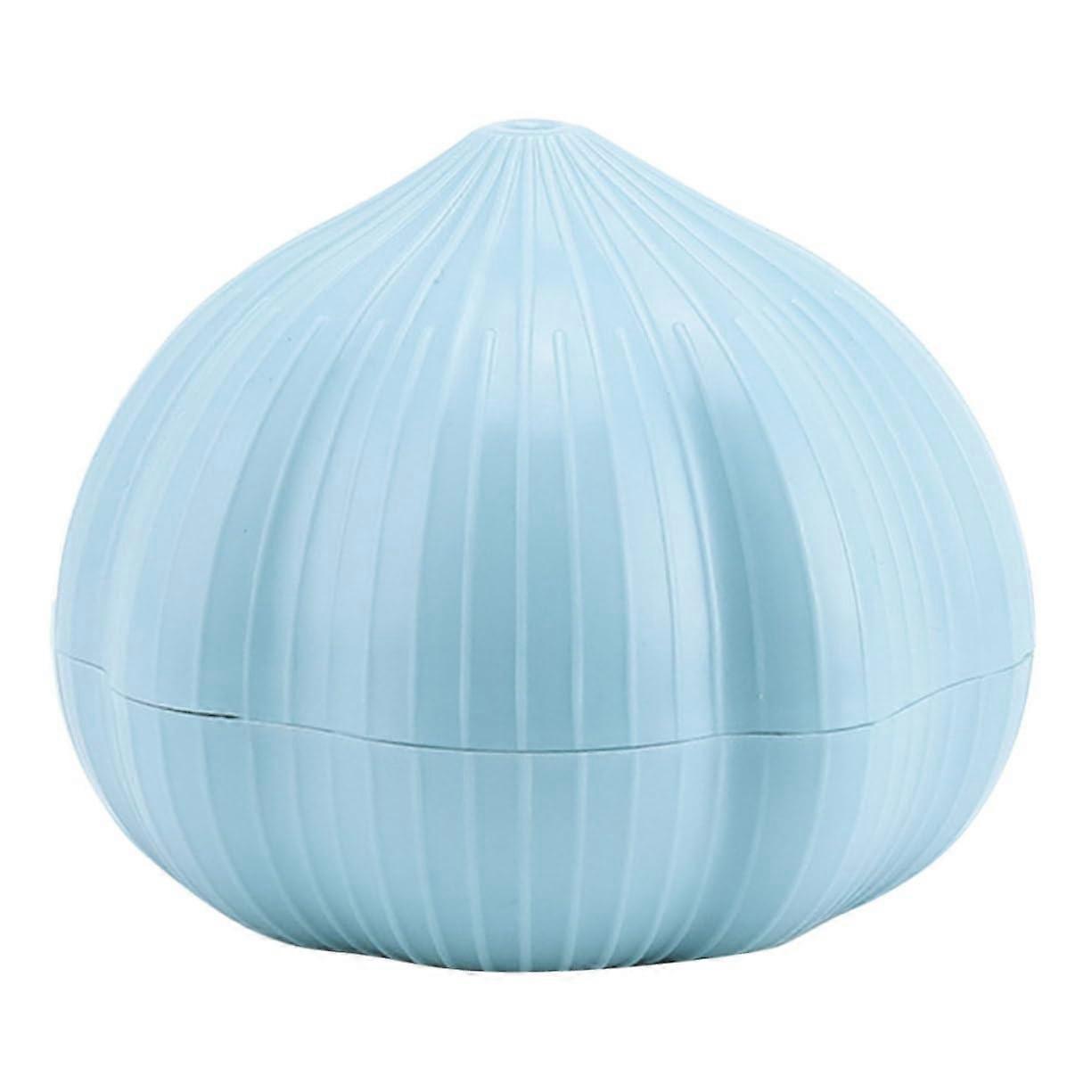 Garlic Press Manual Grinder for Fast Mincing Compact SpaceSaving Design Light Blue Kitchen Tool