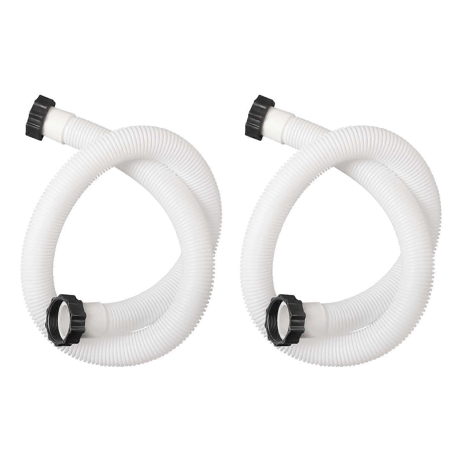 Pool Pump Hose 38mm Replacement for Intex, LeakProof Threaded Connection, Fits 1500 GPH+ Pumps