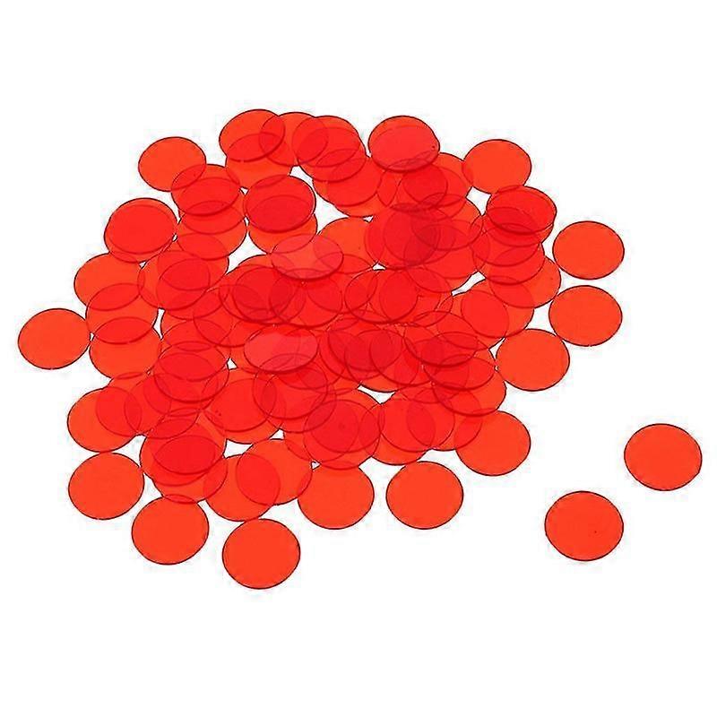 400 Pieces Plastic Poker Chips Bingo Chips,Small Learning Counters Blank Chips Card for Game Play